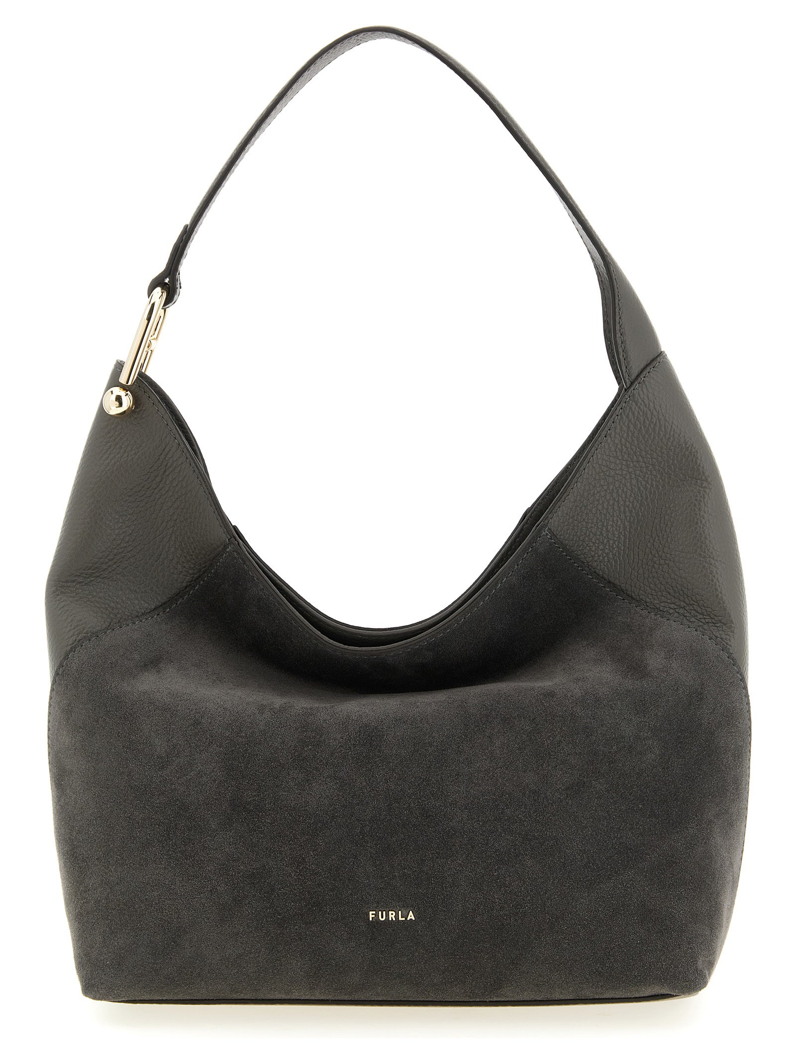 Furla Gray Lara Shoulder Bag
