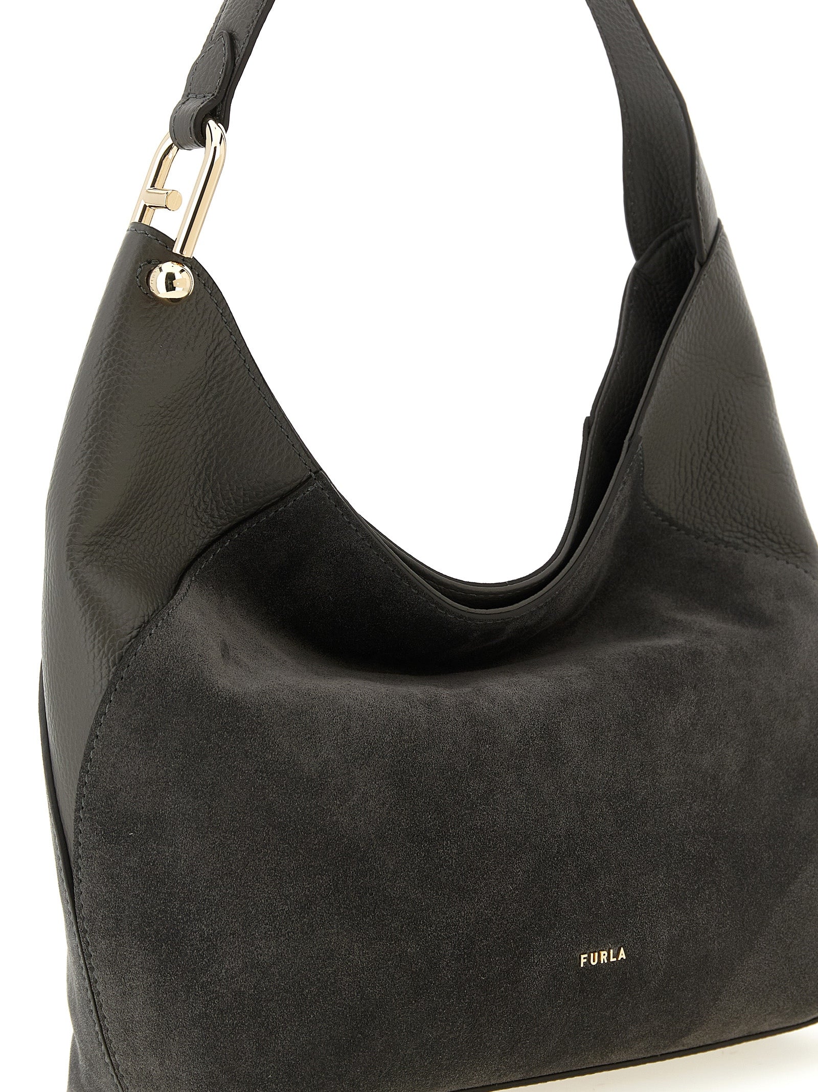 Furla Gray Lara Shoulder Bag