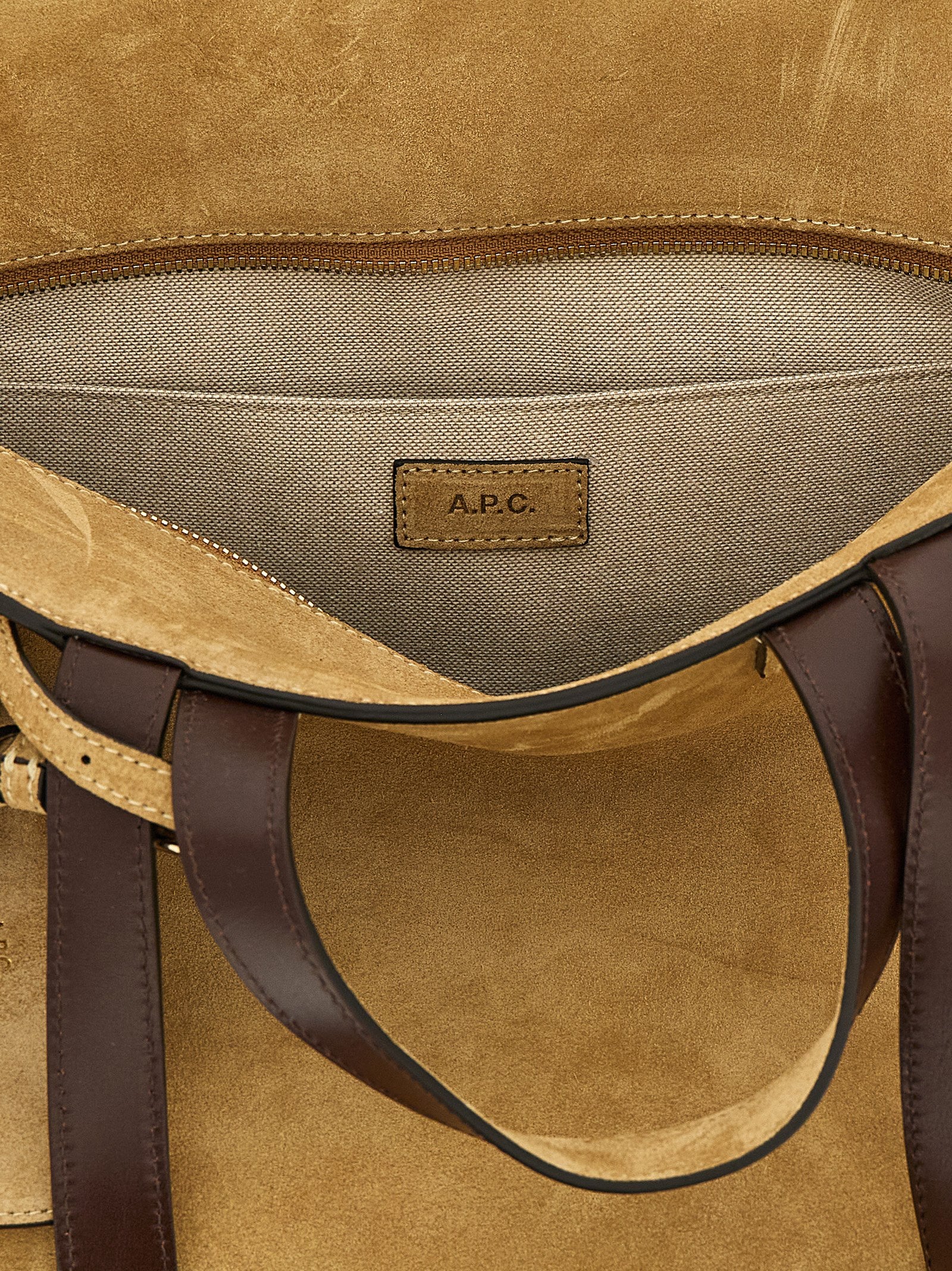 A.P.C. Brown Le Drummer Tote Bag