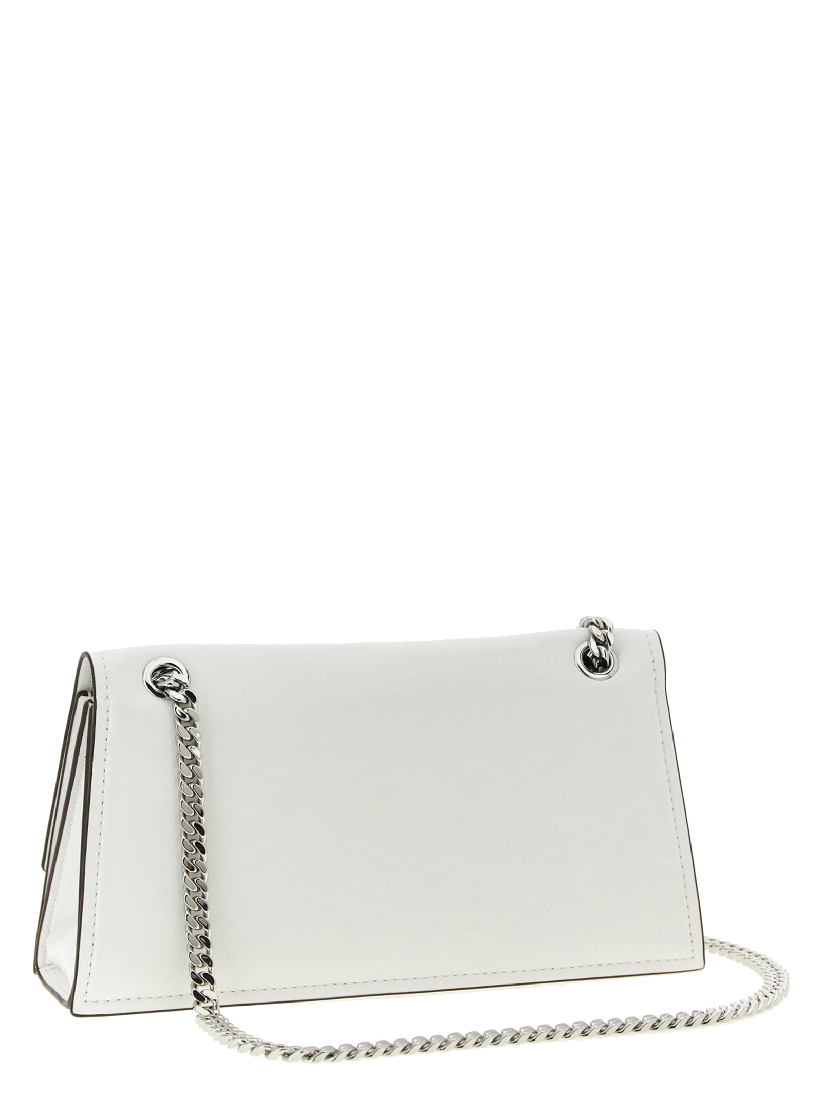 Tory Burch White Kira Turnlock Shoulder Bag