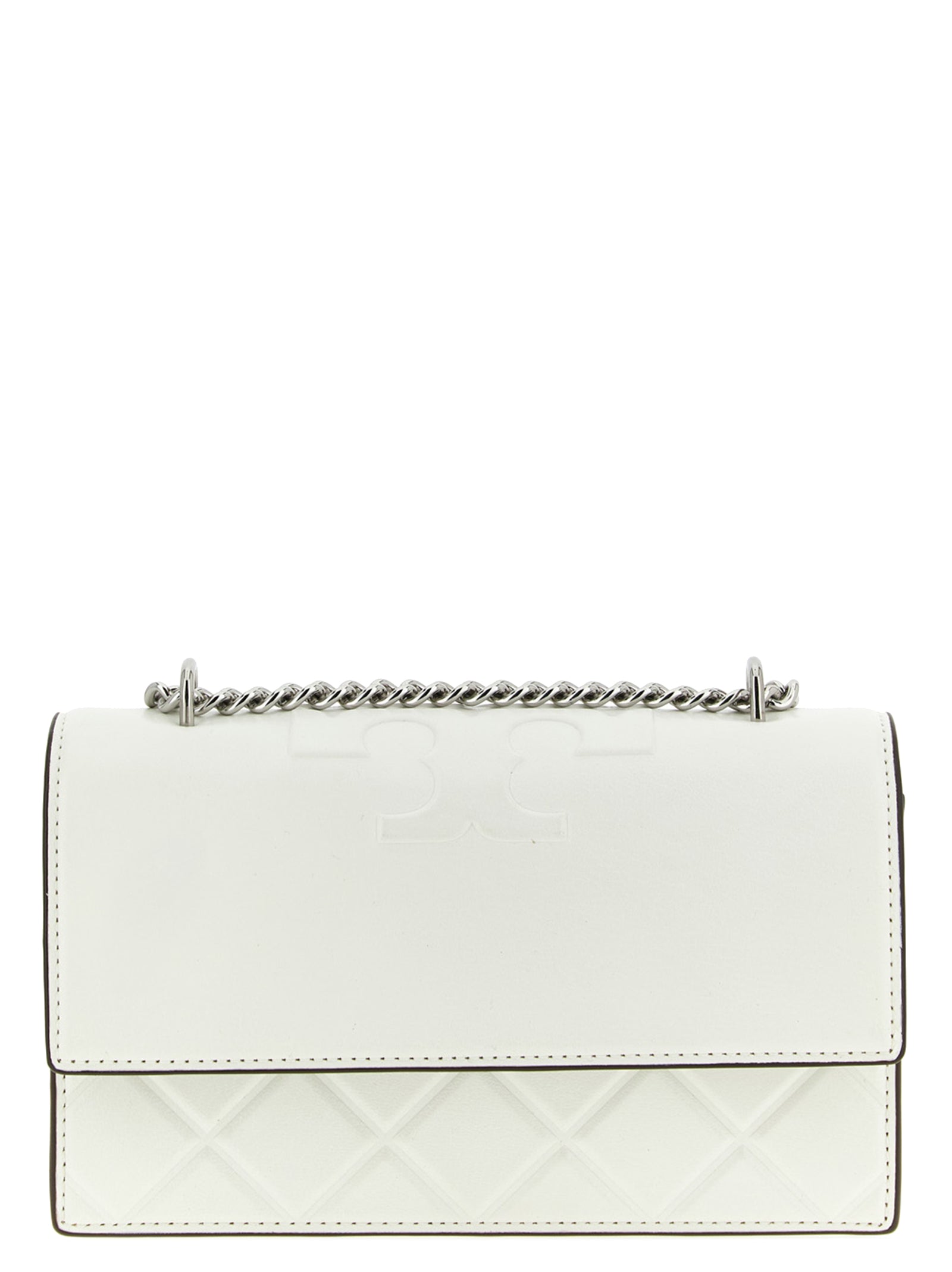 Tory Burch White Fleming Small Crossbody Bag