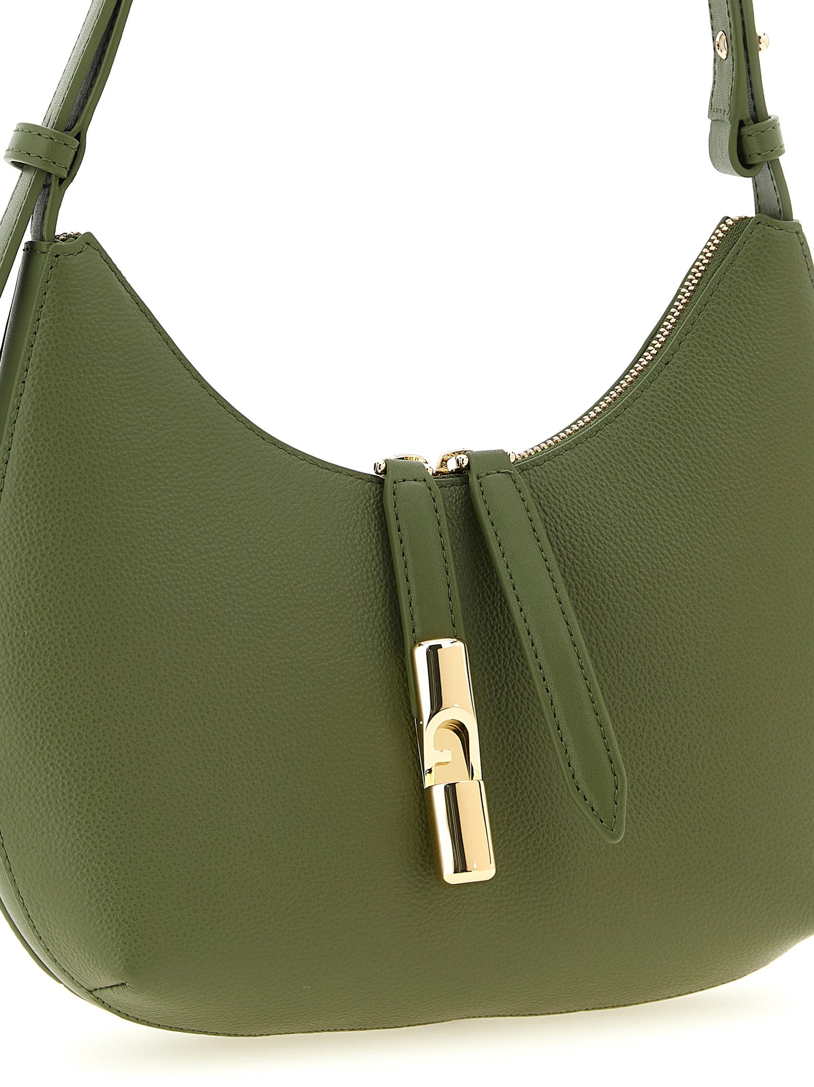 Furla Green Goccia Shoulder Bag