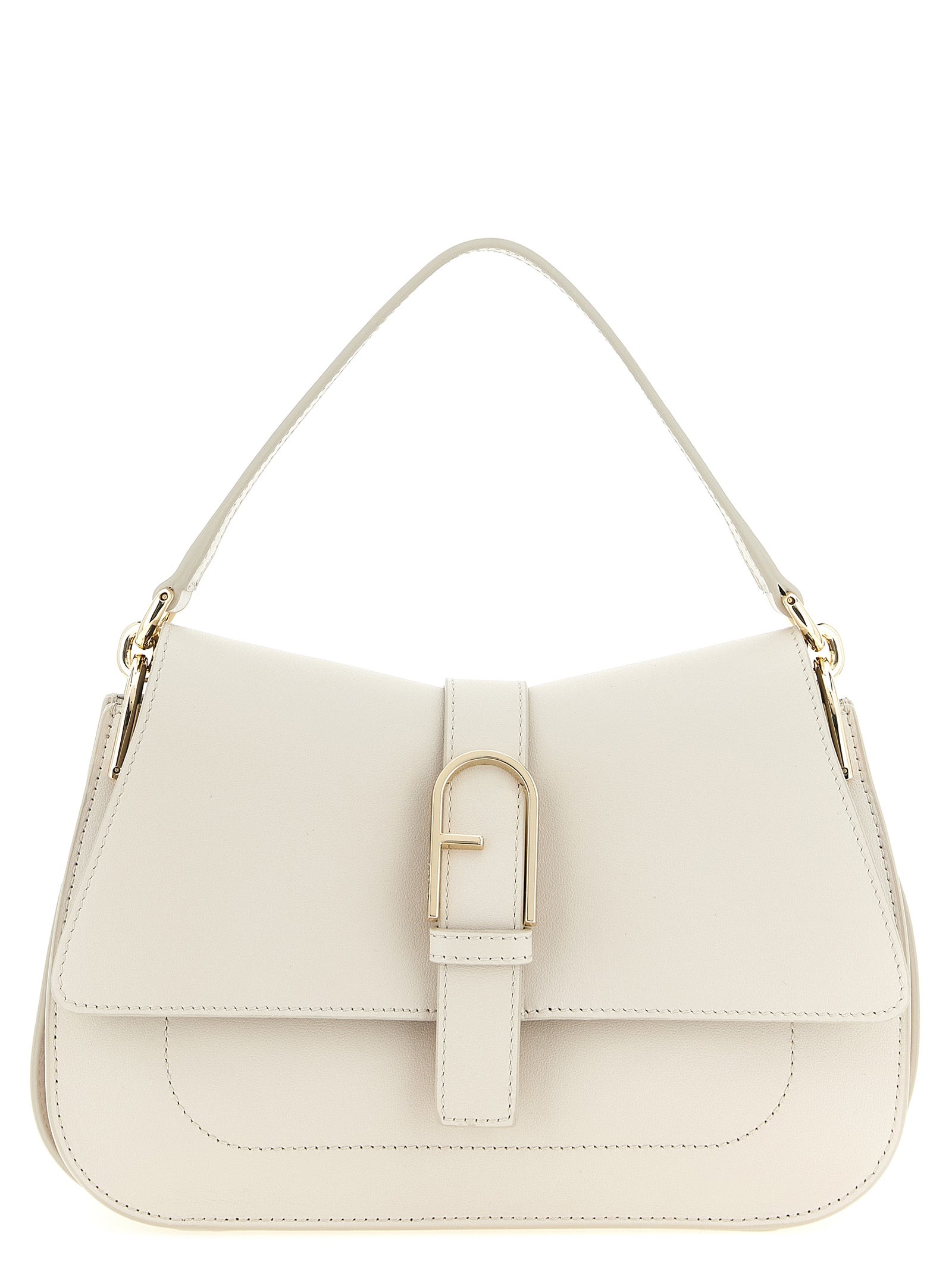 Furla Beige Flow M Shoulder Bag