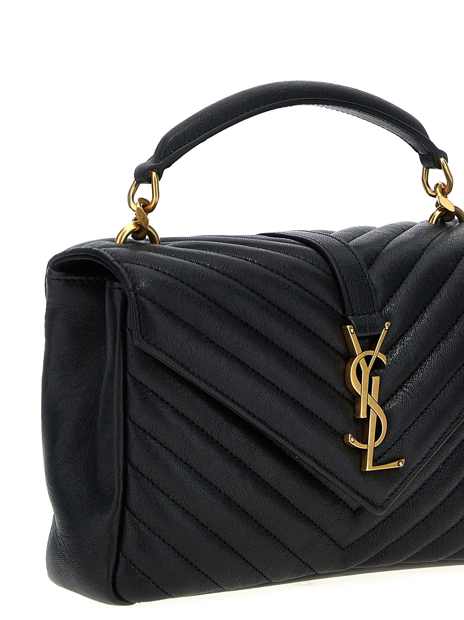 Saint Laurent Black College Crossbody Bag