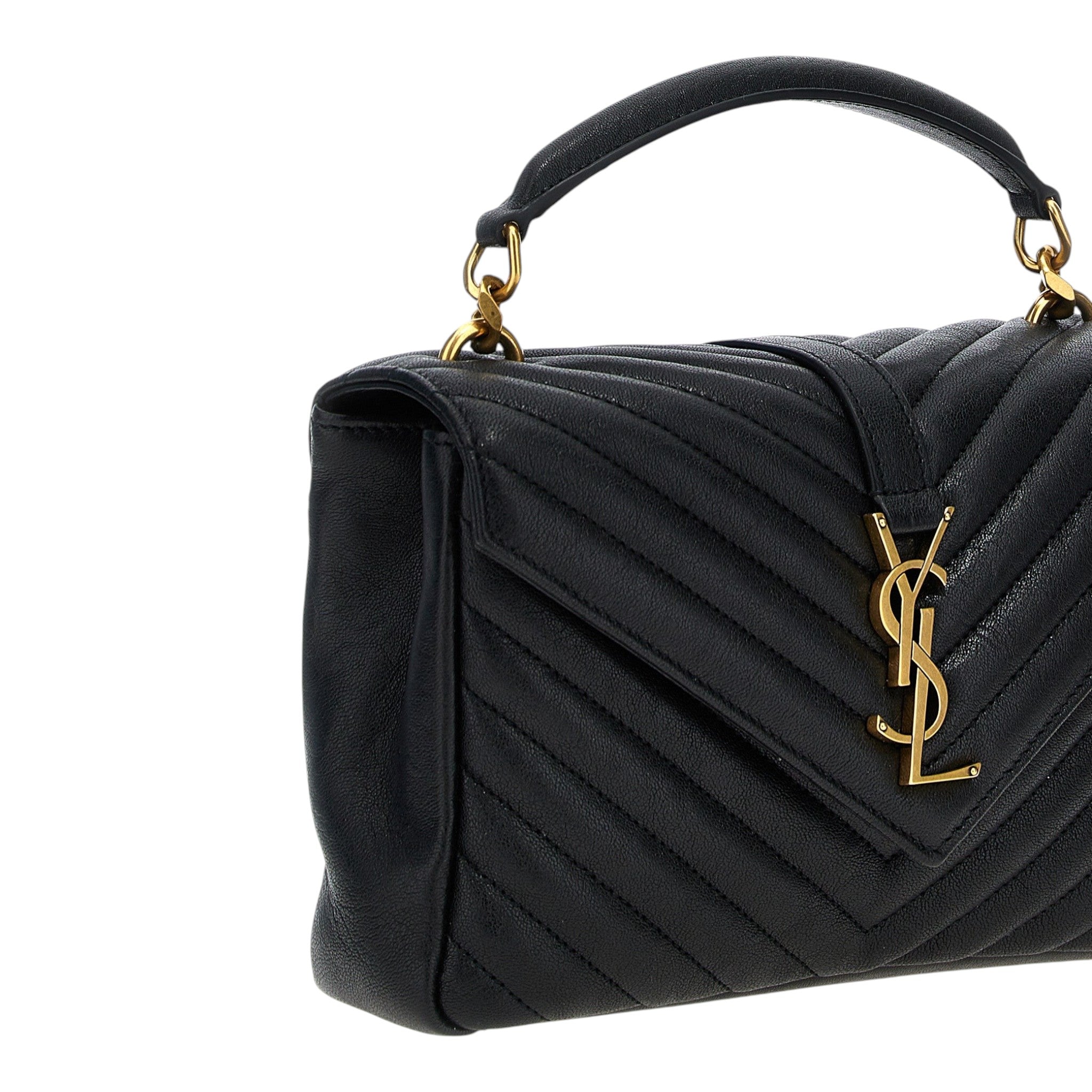 Saint Laurent Black College Crossbody Bag