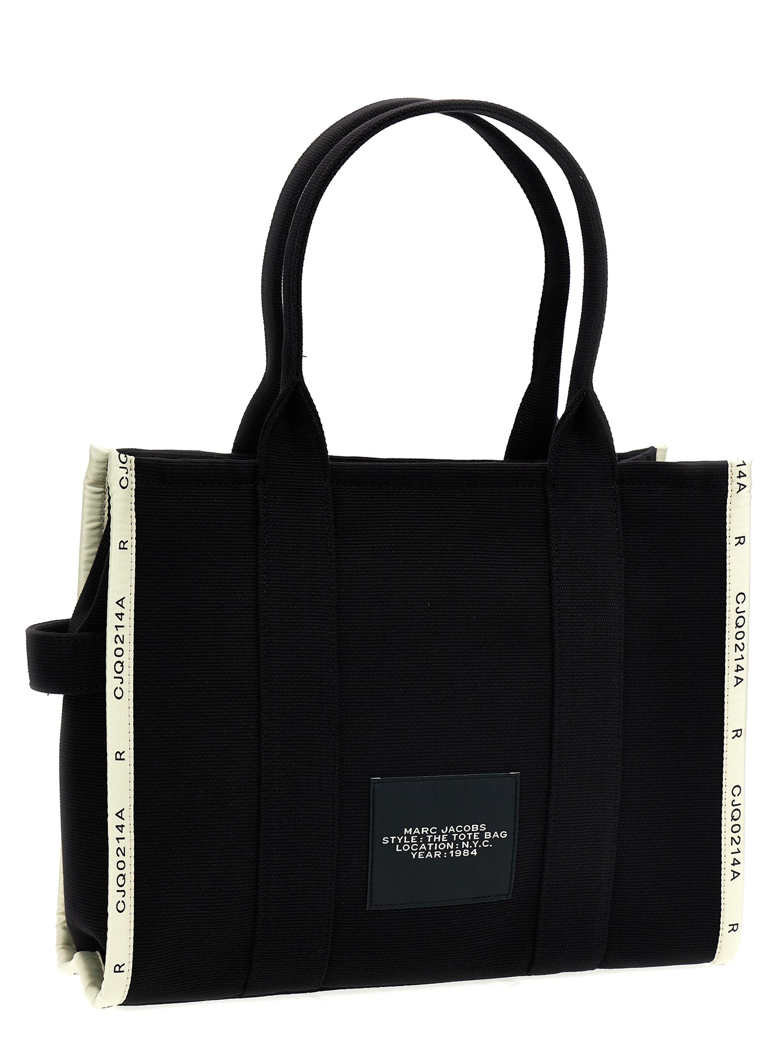 Marc Jacobs Black Cotton Tote Bag