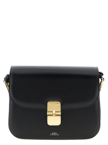A.P.C. Grace Small Crossbody Bag Black Leather