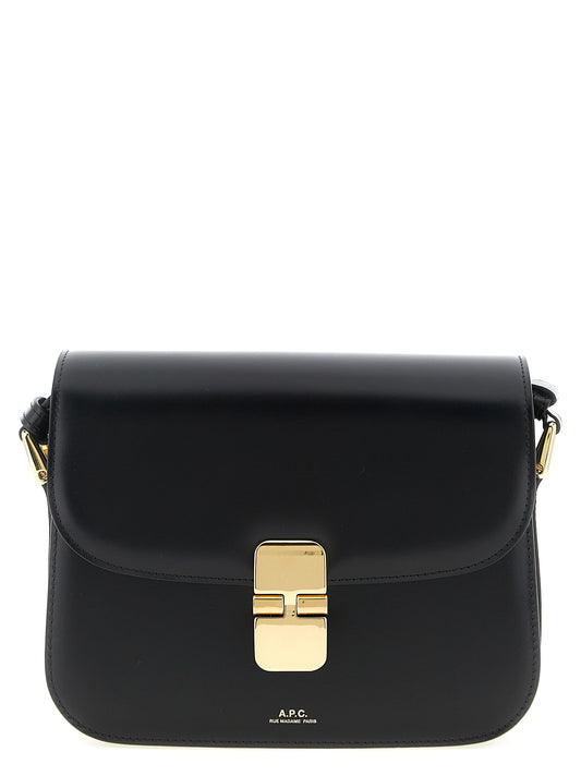 A.P.C. Grace Small Crossbody Bag Black Leather