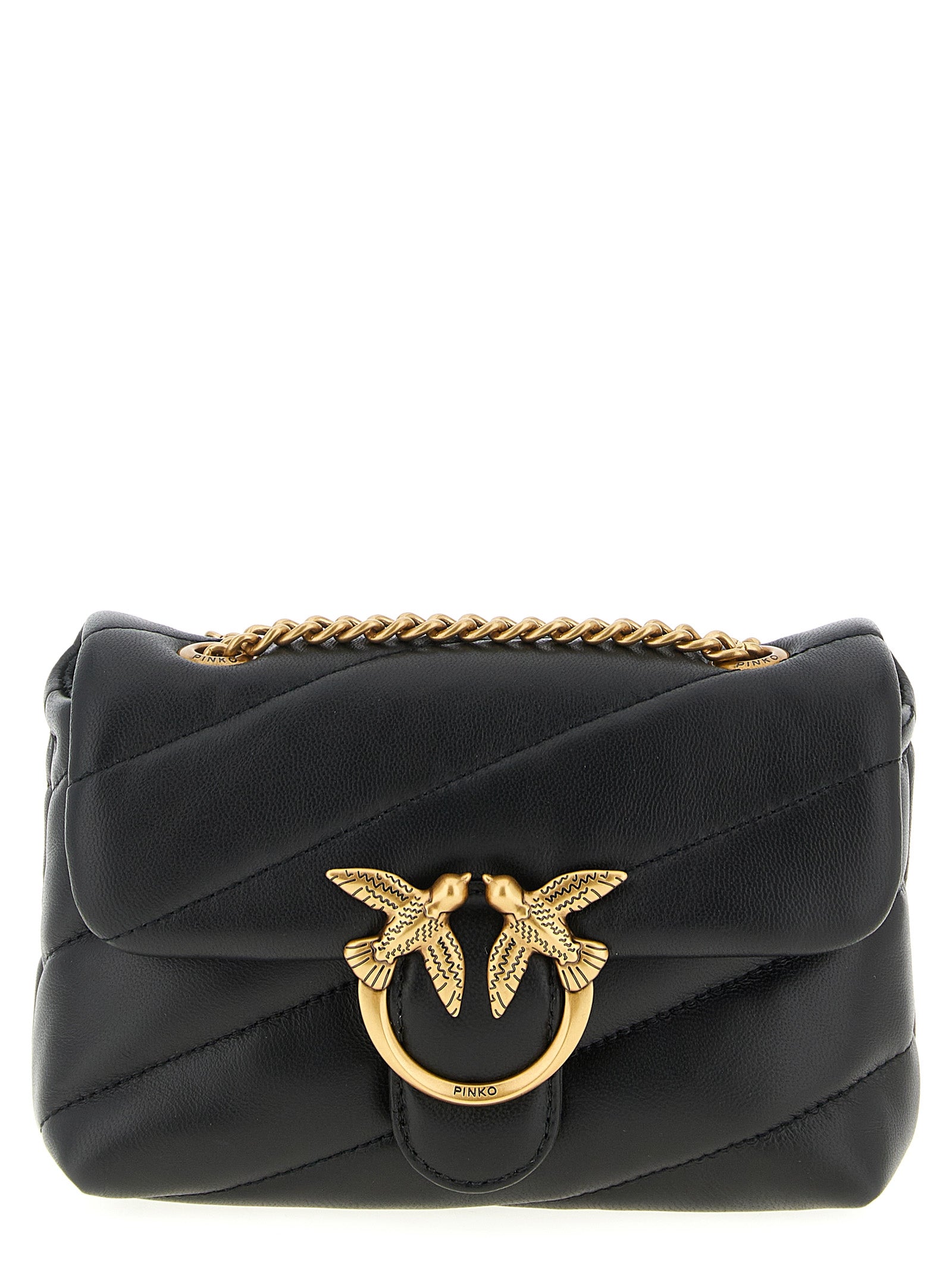 PINKO Black  Baby Love Puff  Crossbody Bag