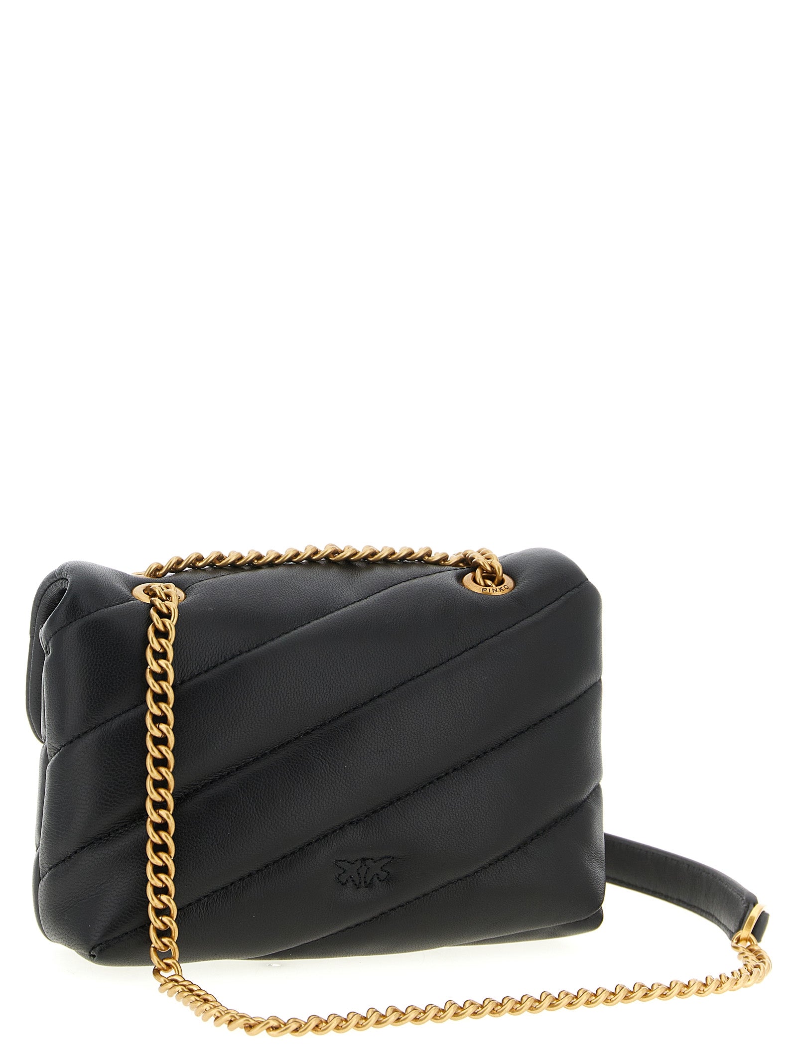 PINKO Black  Baby Love Puff  Crossbody Bag