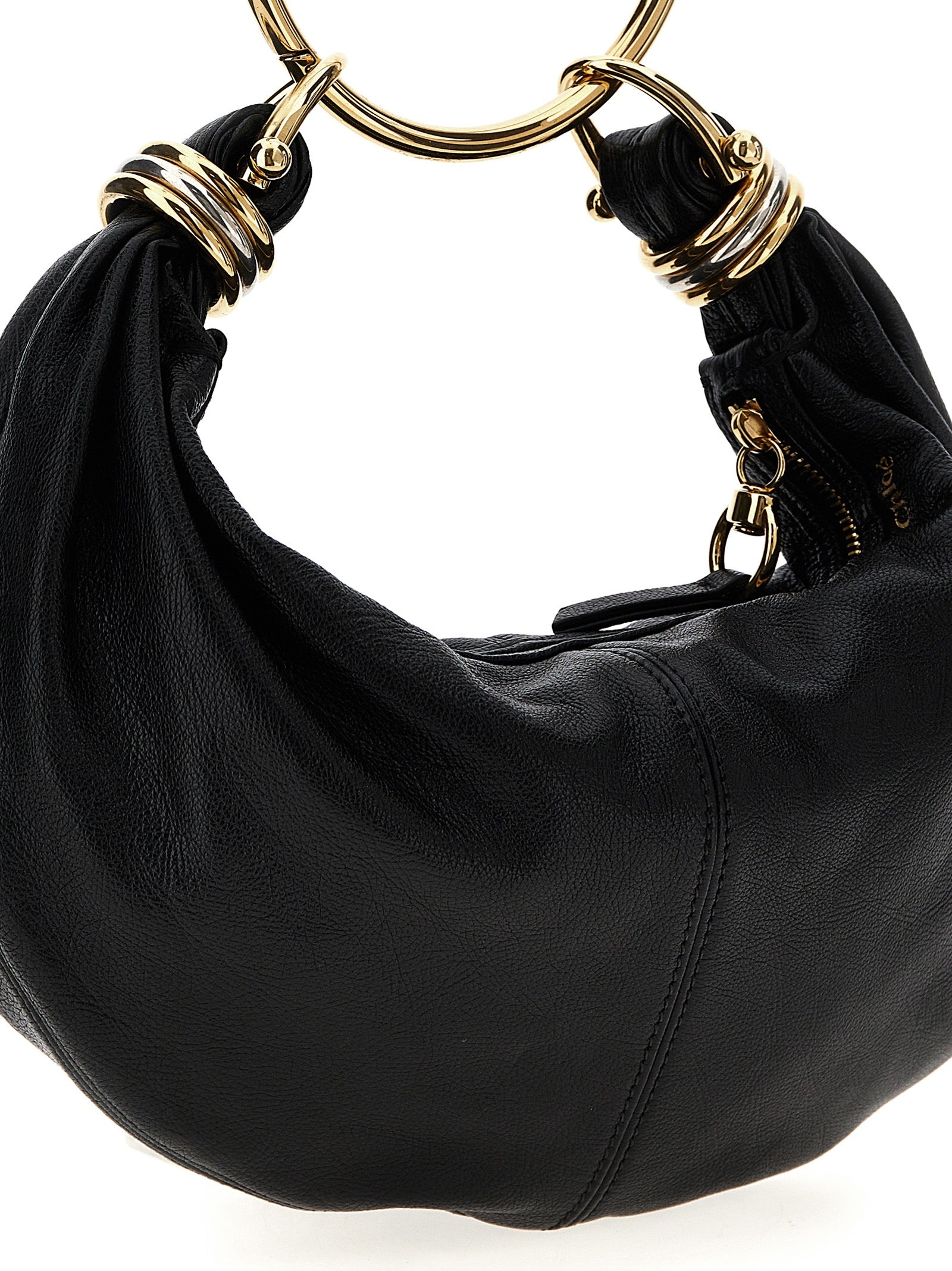 Chloé Black Bracelet Hobo Piccola Handbag