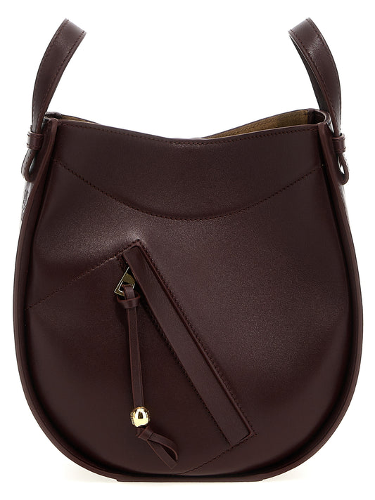 Loewe Hammock Slice Crossbody Bag Brown