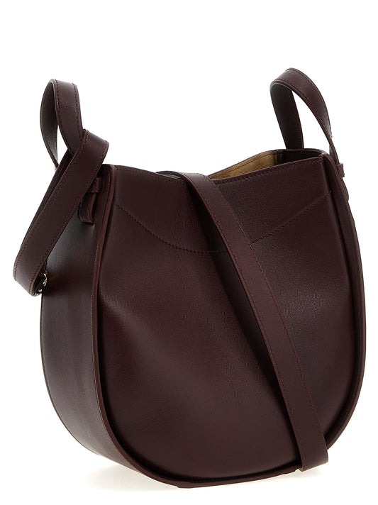 Loewe Hammock Slice Crossbody Bag Brown