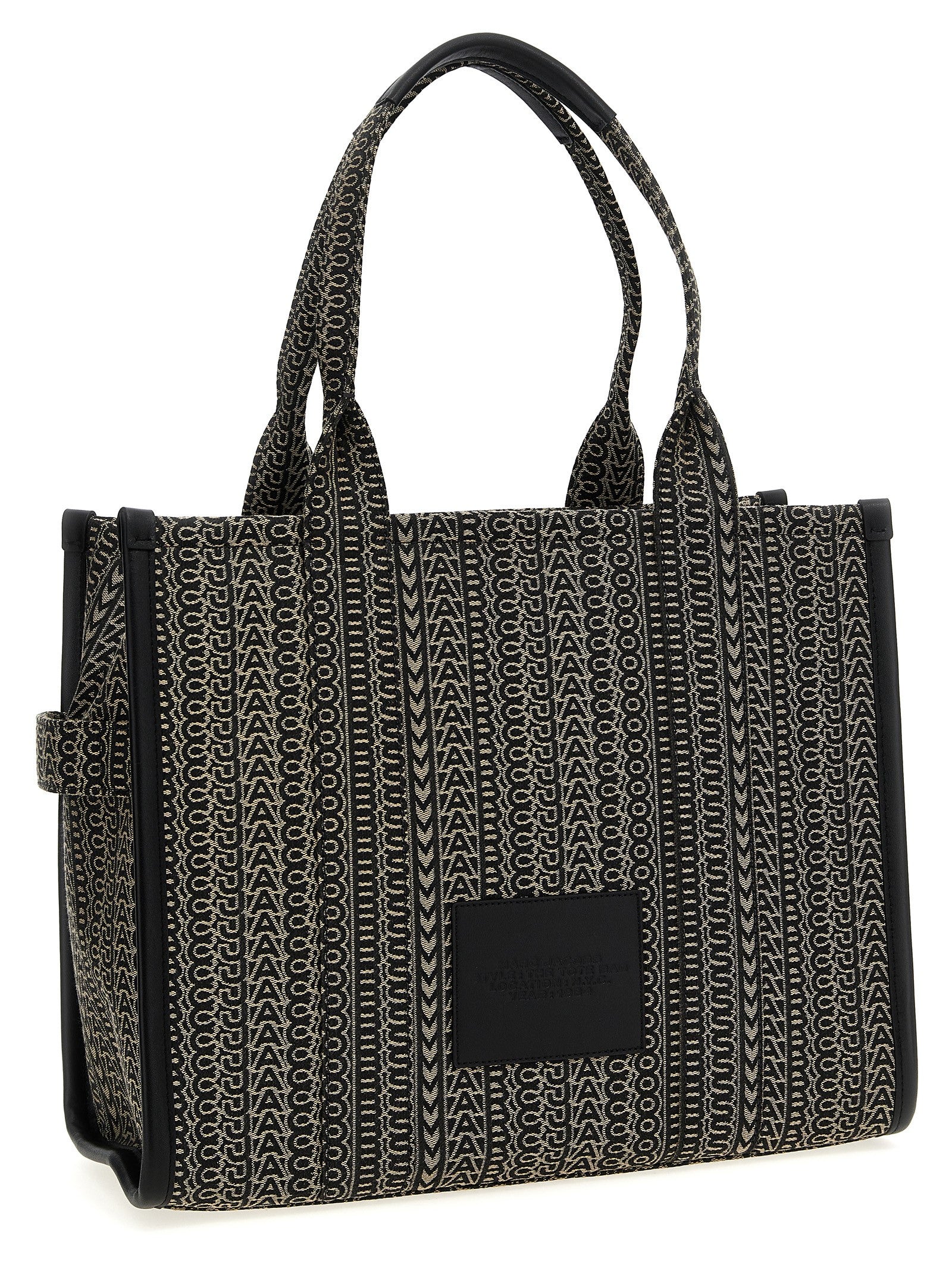 Marc Jacobs Beige Monogram Jacquard Tote Bag
