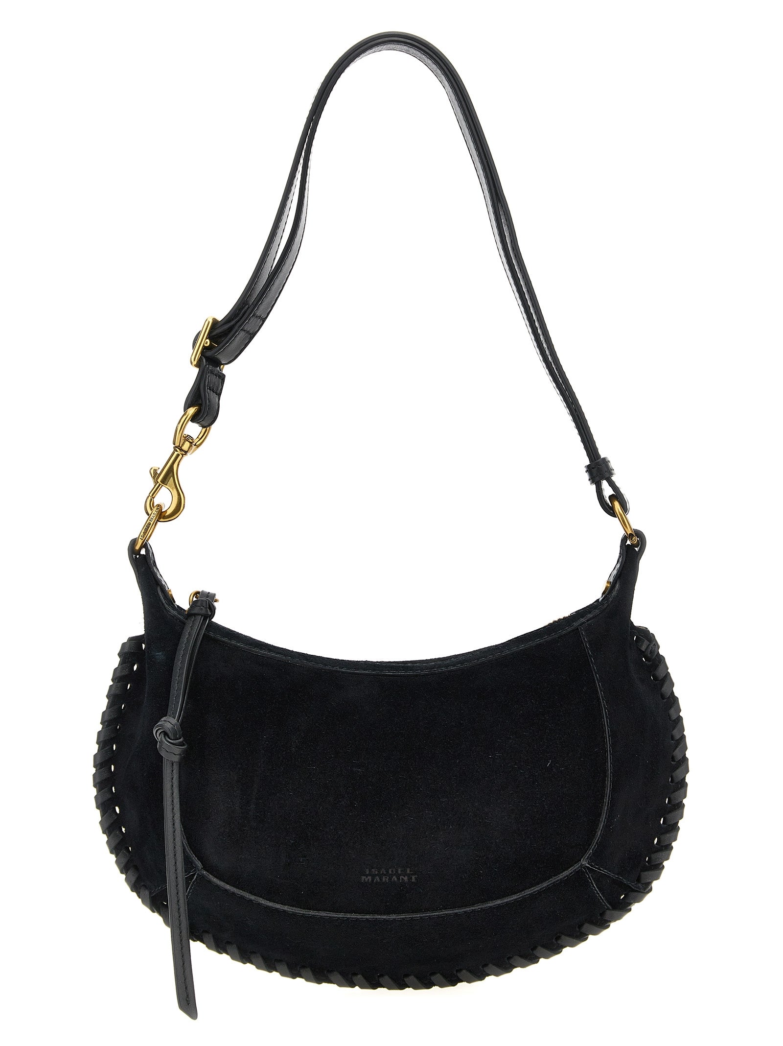 Isabel Marant Black Oskan Moon Shoulder Bag