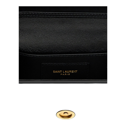 Saint Laurent Vicky Minaudière Shoulder Bag Black Plastic