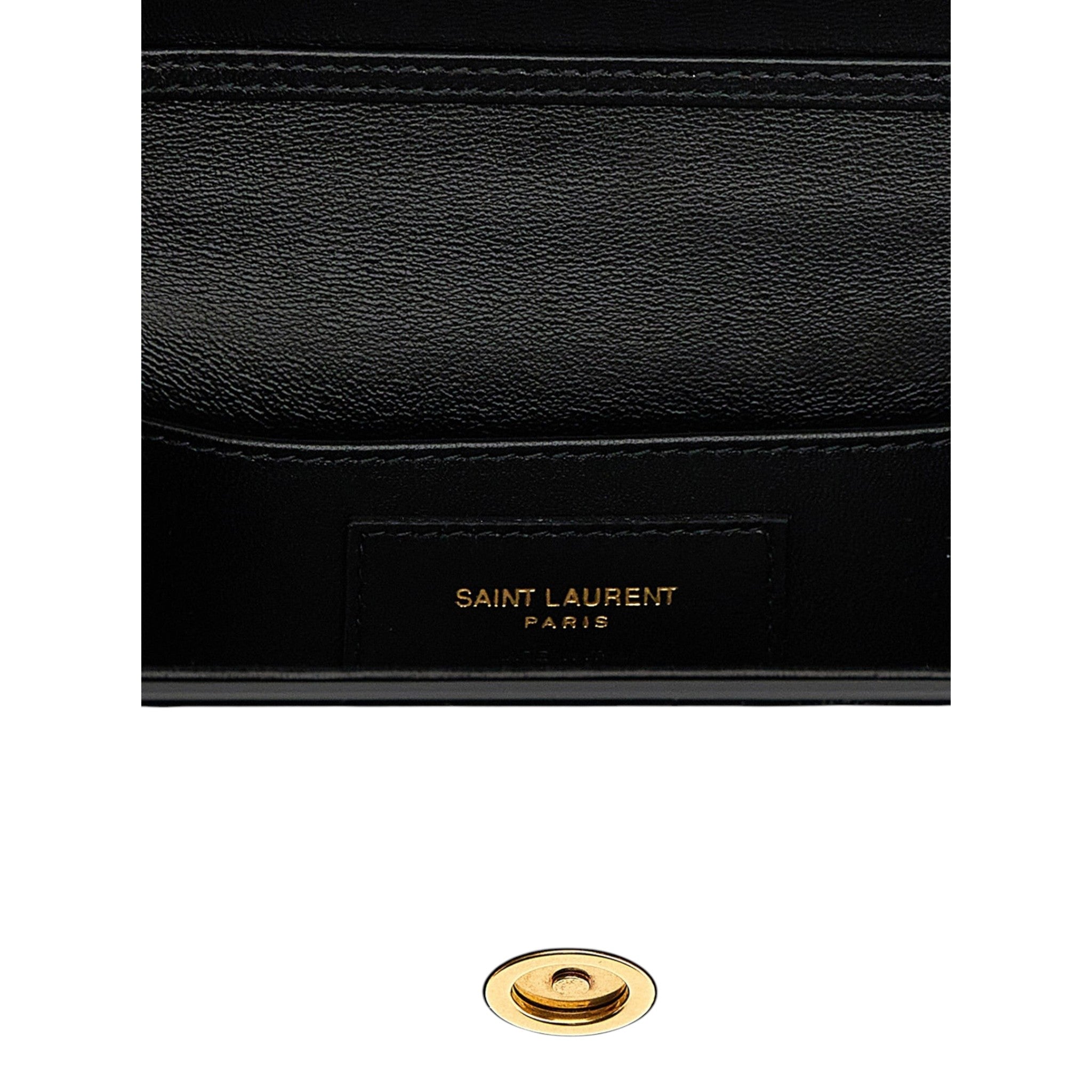 Saint Laurent Black Vicky Minaudière Shoulder Bag