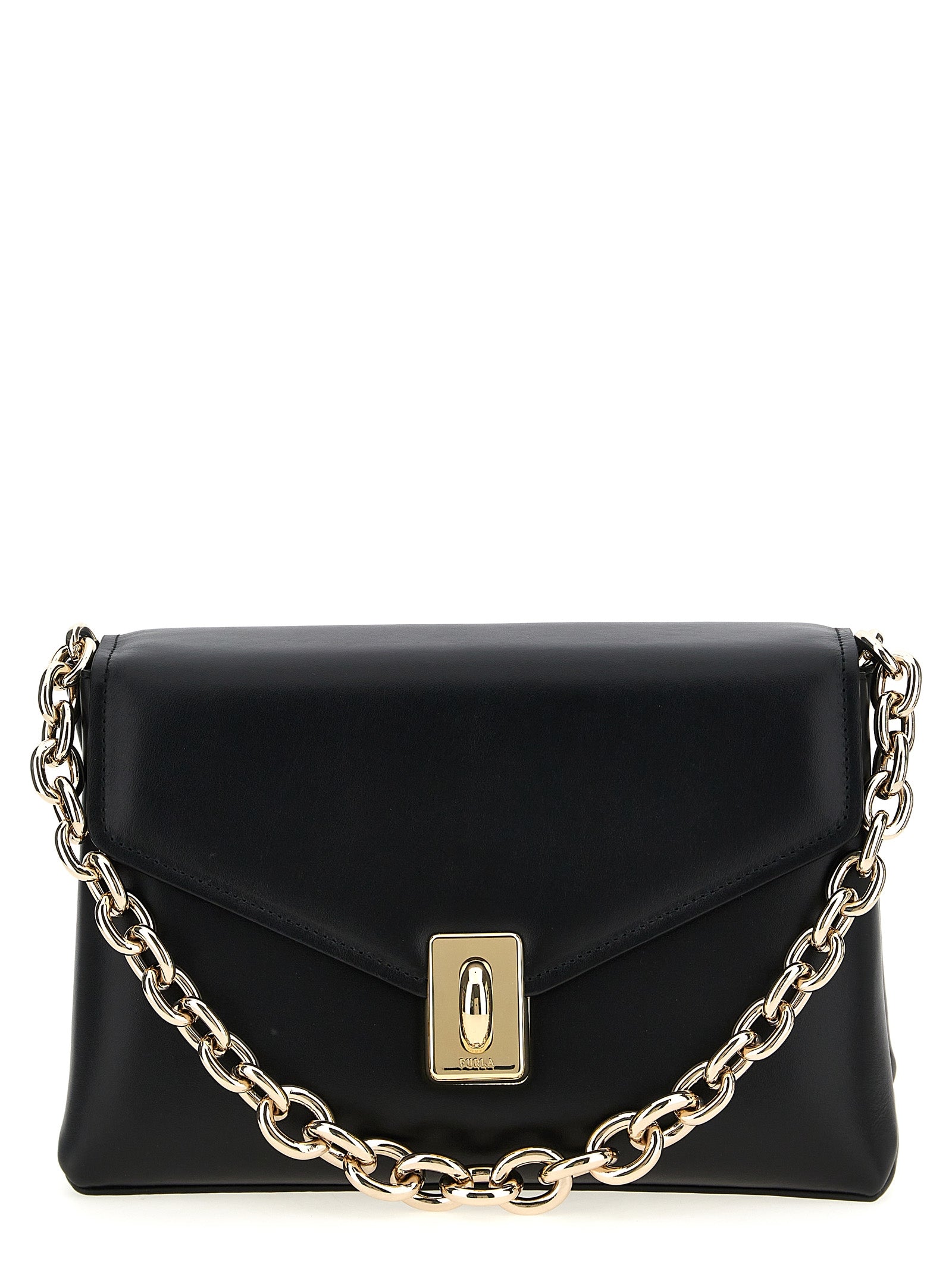 Furla Black Meridiana Shoulder Bag