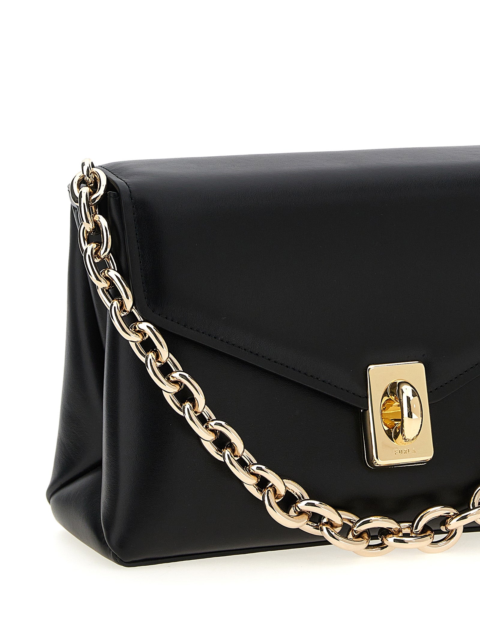 Furla Black Meridiana Shoulder Bag