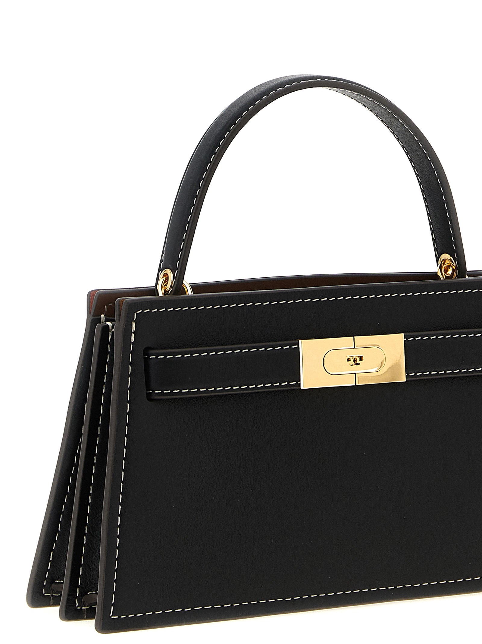 Tory Burch Black  Petite Lee Radziwill  Handbag