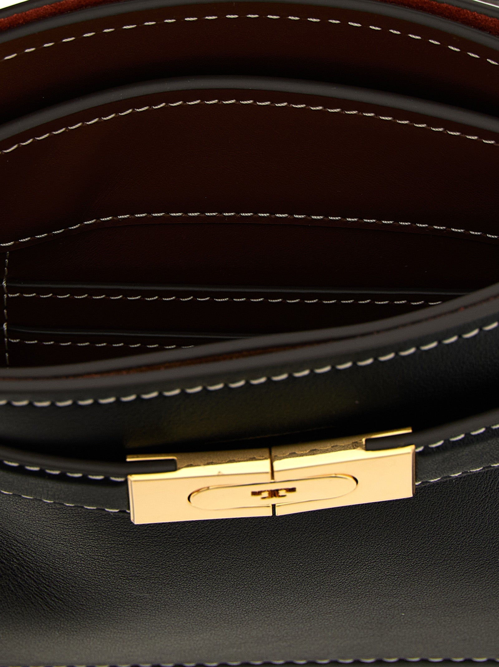 Tory Burch Black  Petite Lee Radziwill  Handbag