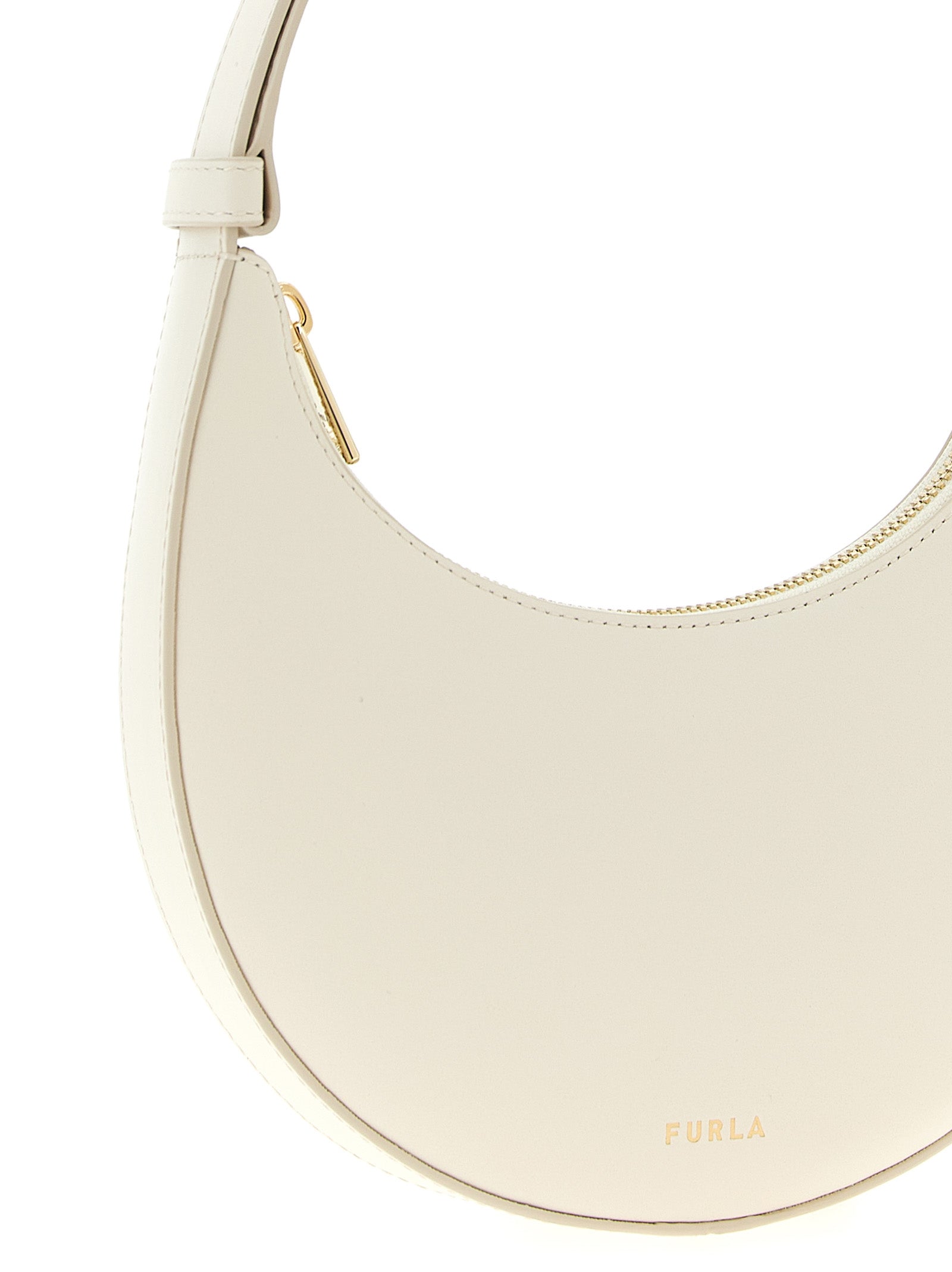 Furla White Delizia Shoulder Bag