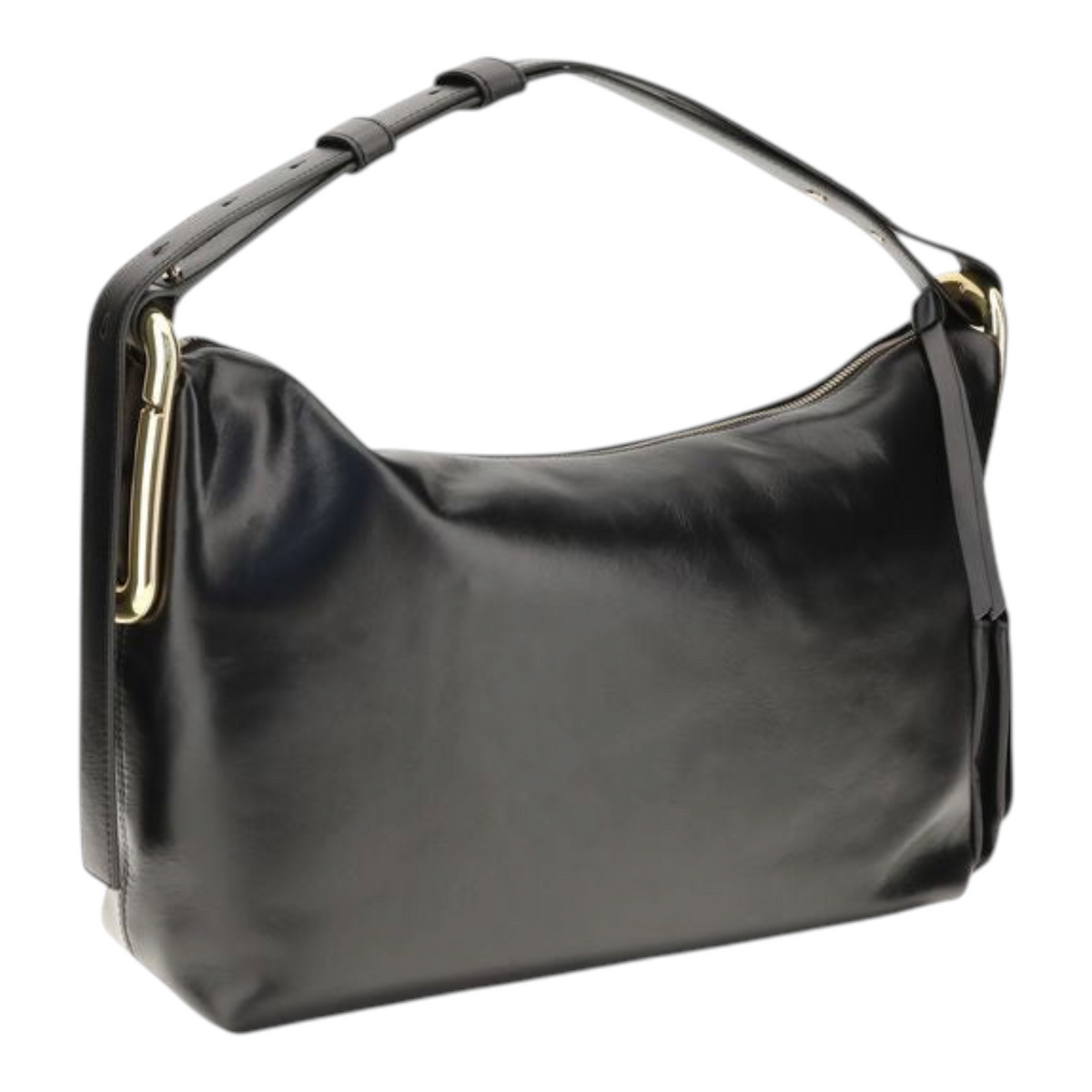 Bolso de hombro XT & Co Marc Jacobs Scene en piel negra suave con logotipo J Marc metálico y correa ajustable