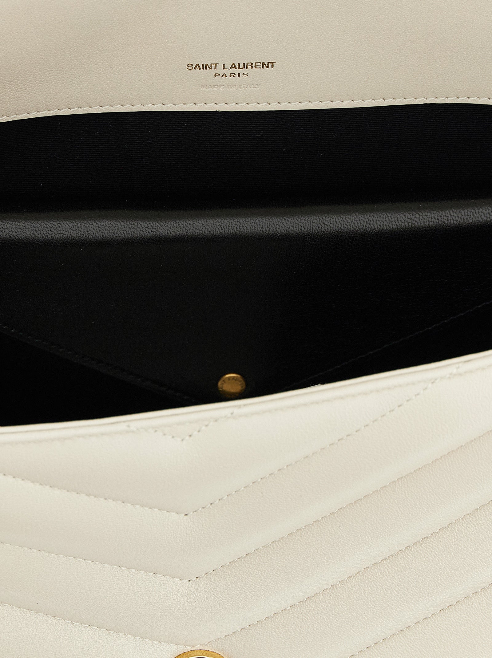 Saint Laurent Beige Large Loulou Shoulder Bag