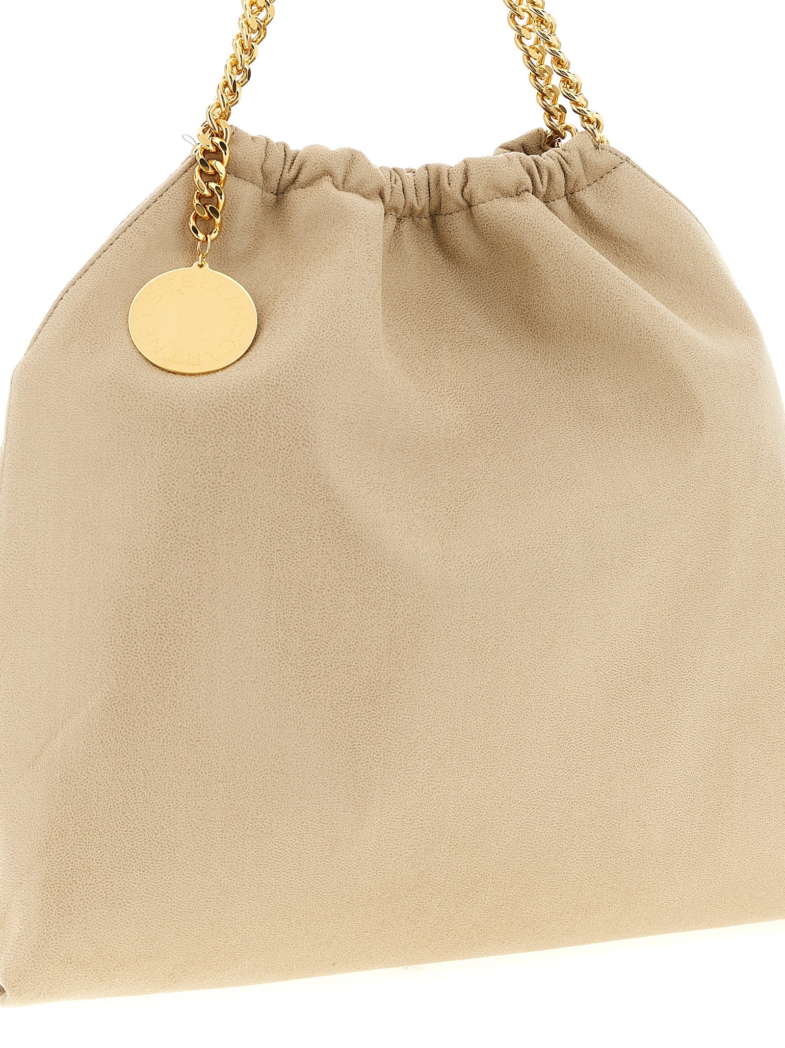 Stella McCartney Beige Falabella Drawstring Shoulder Bag