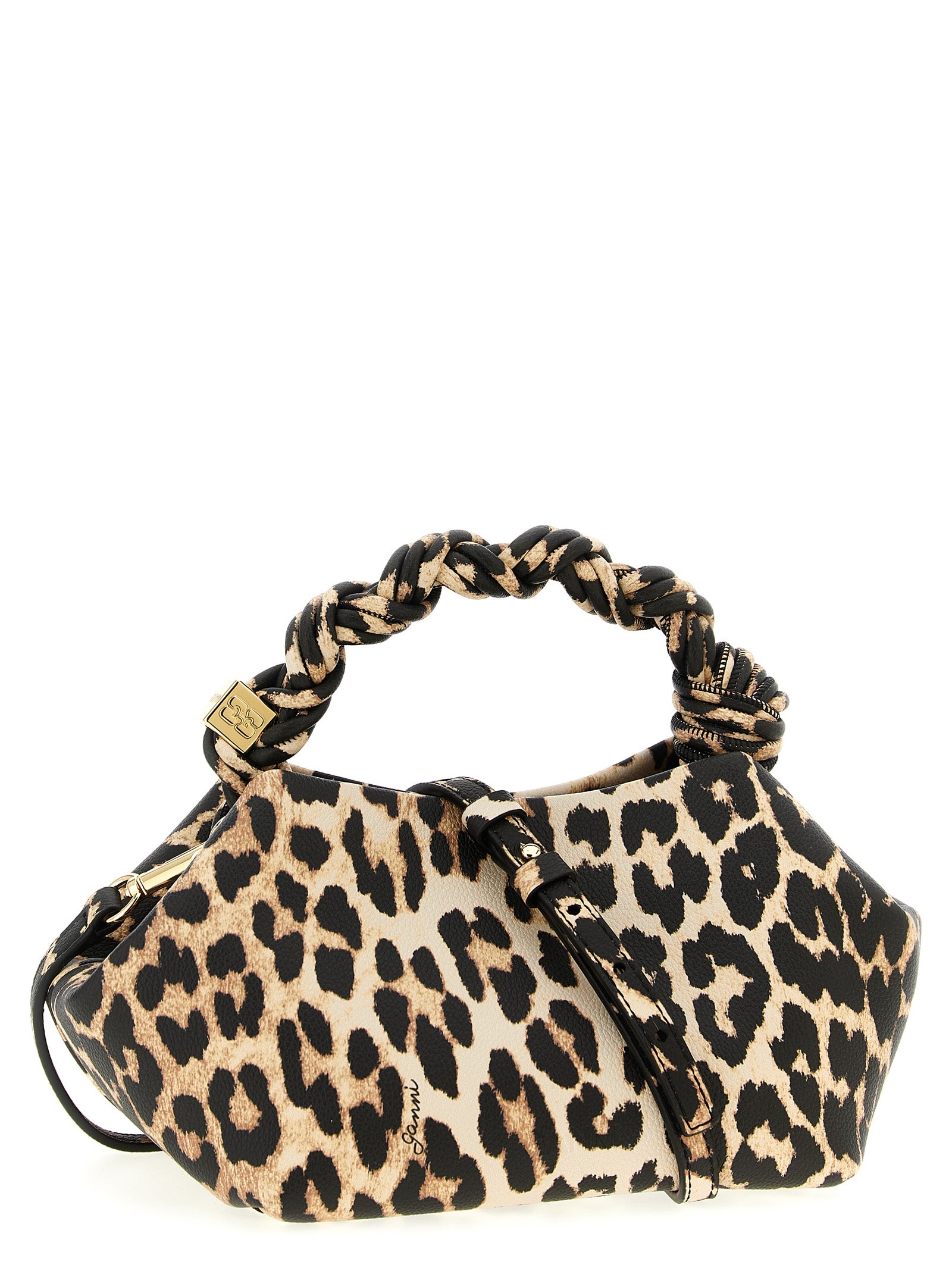 Ganni Brown Small Bou Bag i