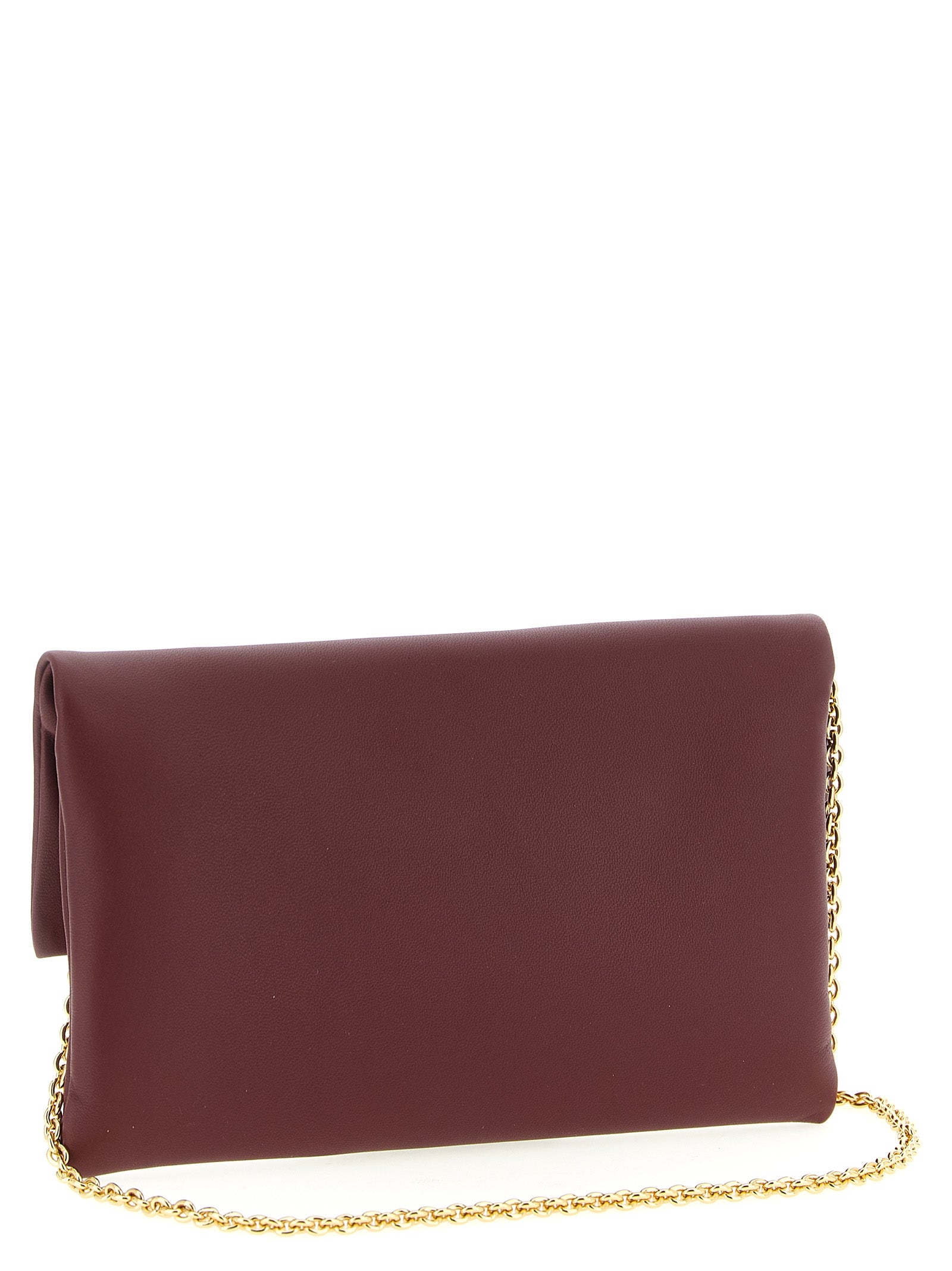 Fendi Bordeaux Mamma Baguette Clutch Bag