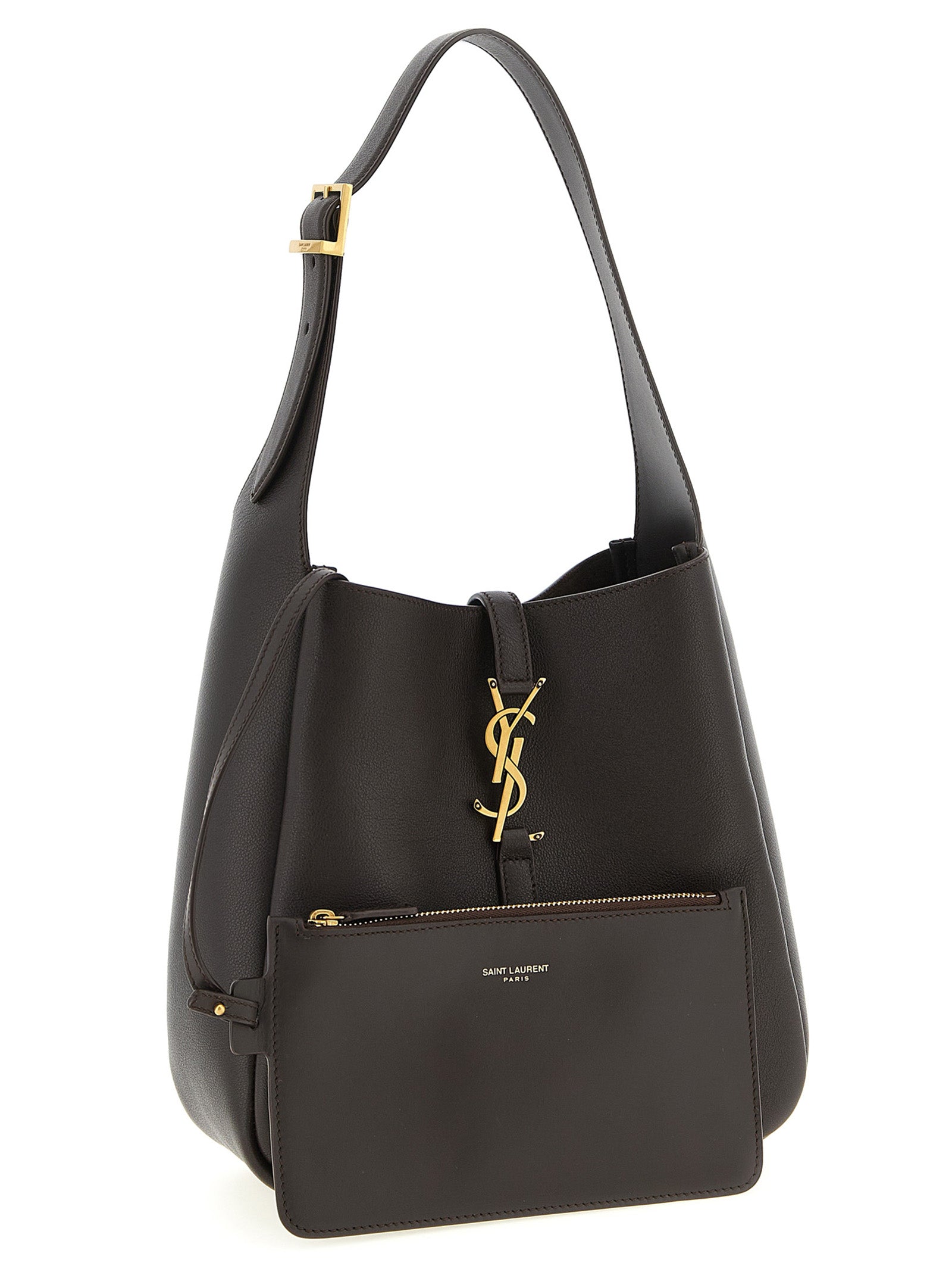 Saint Laurent Brown Le 5 à 7 Shoulder Bag