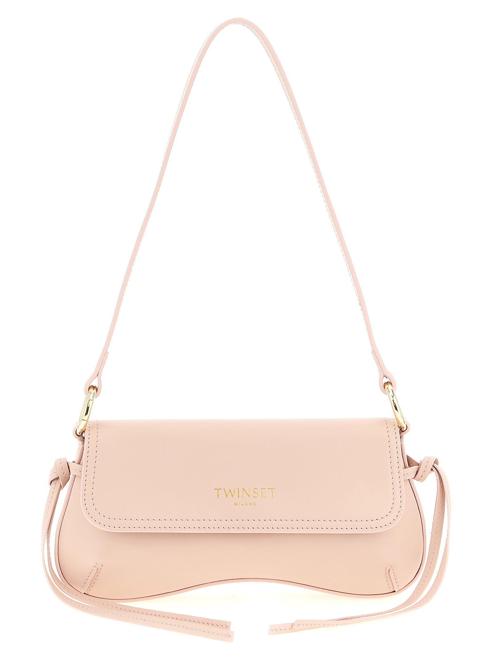 Twinset Pink Leather Shoulder Bag