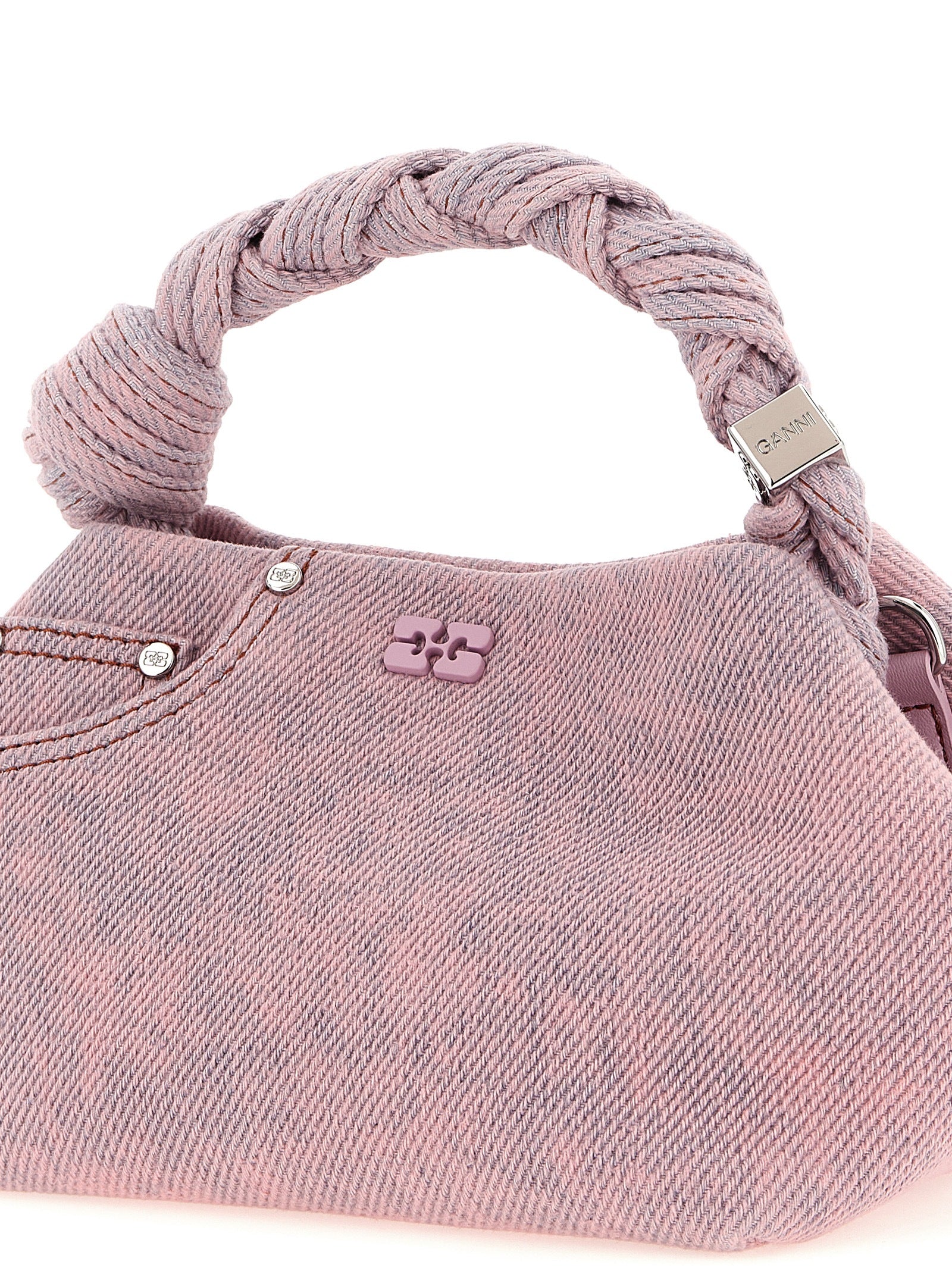Ganni Pink Small Bou Handbag