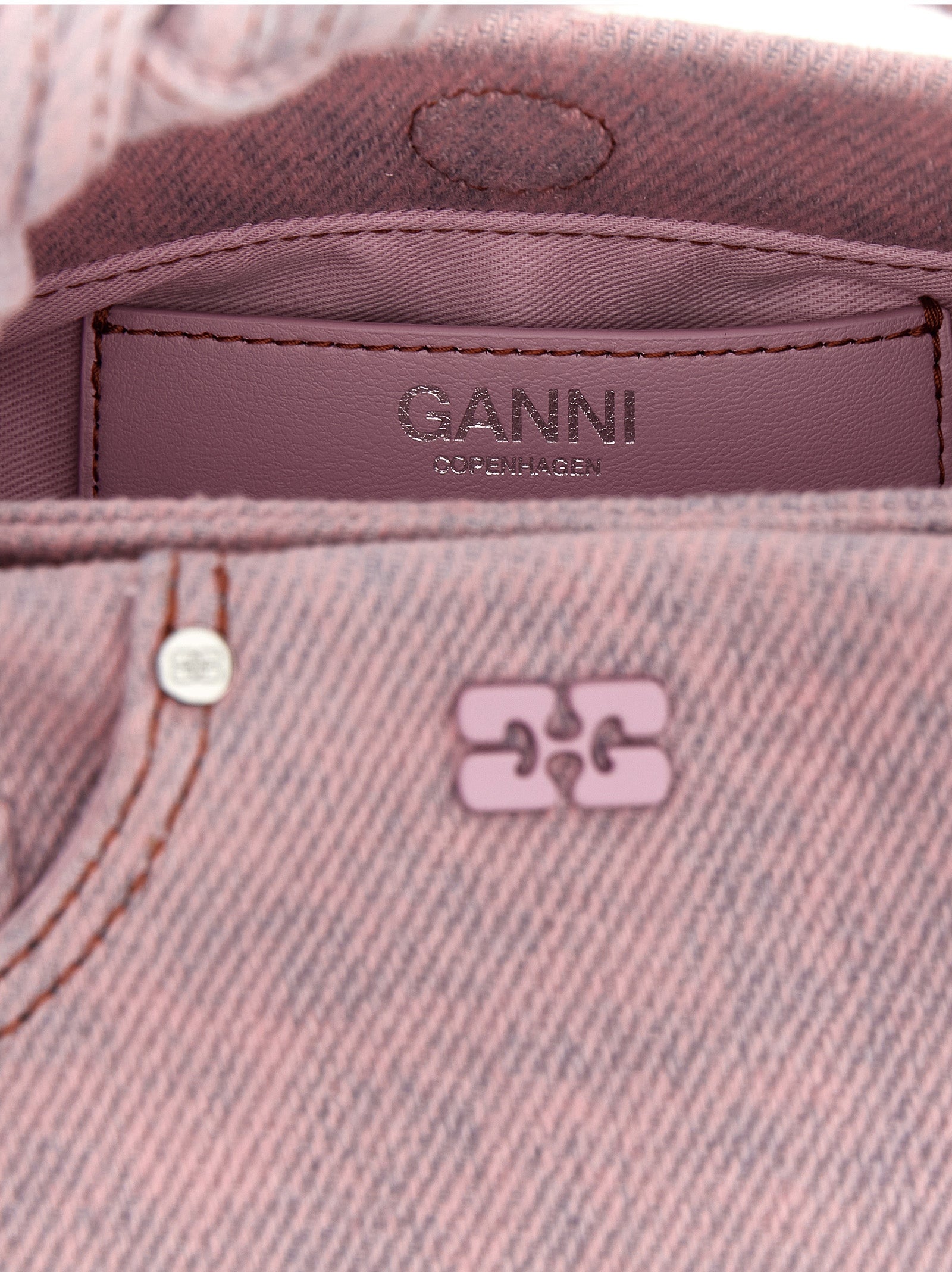Ganni Pink Small Bou Handbag