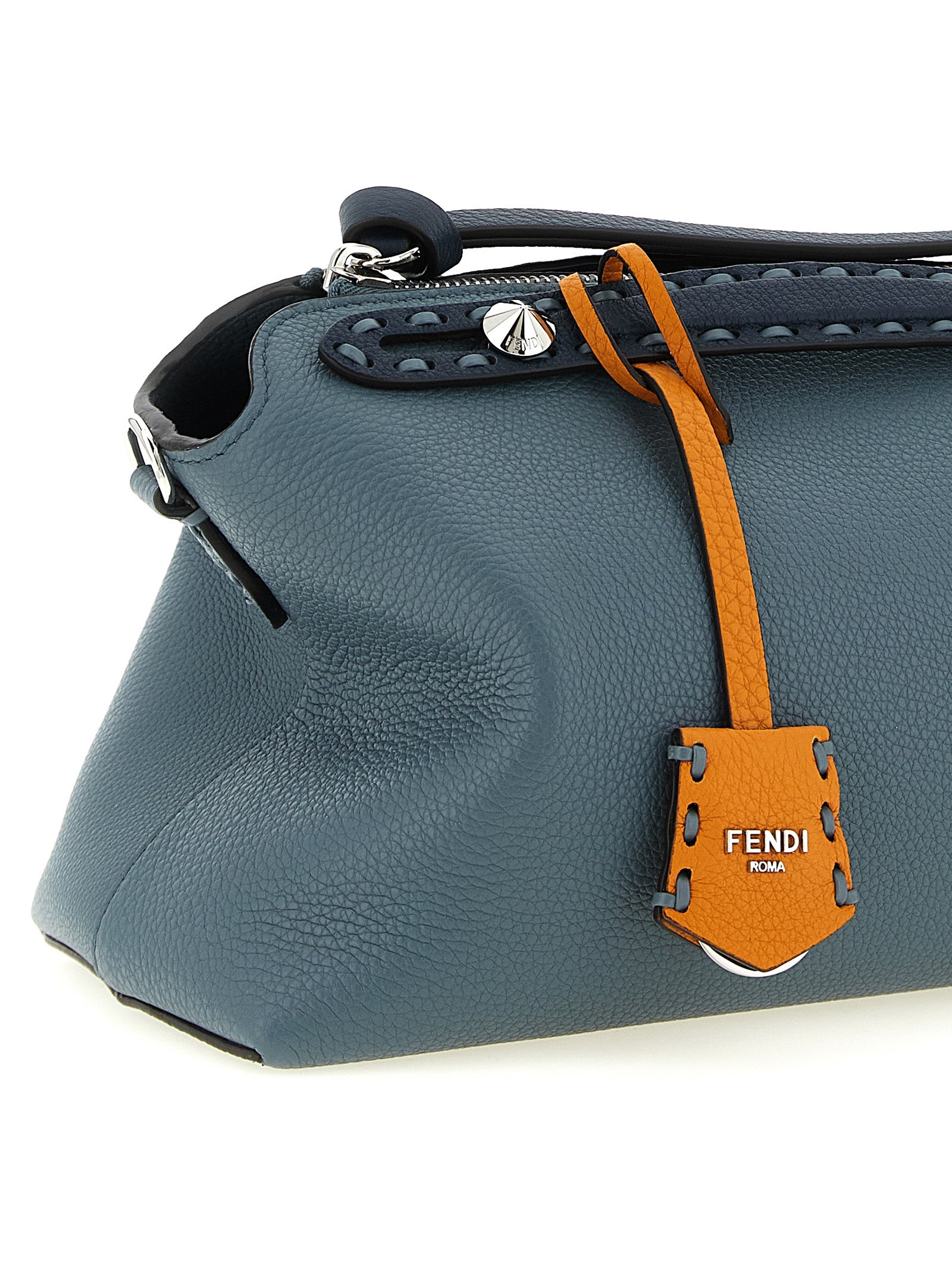 Fendi Blue By The Way Soft Selleria Handbag