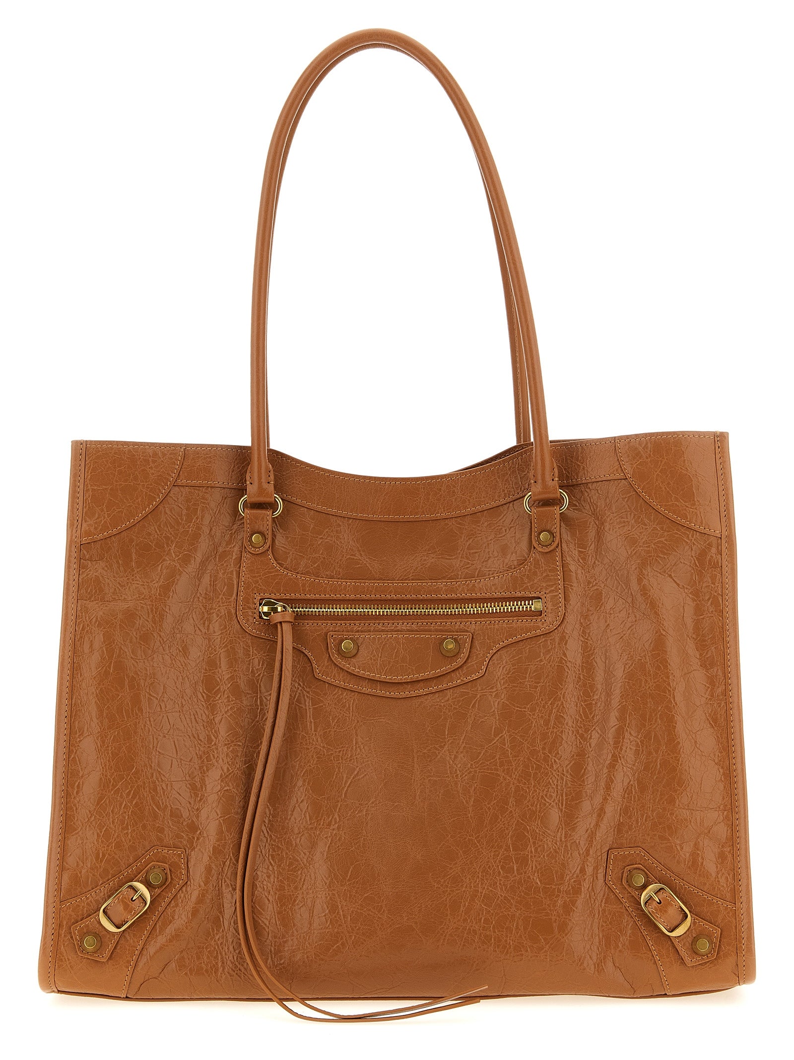 Balenciaga Brown Tote Le City M Shoulder Bag