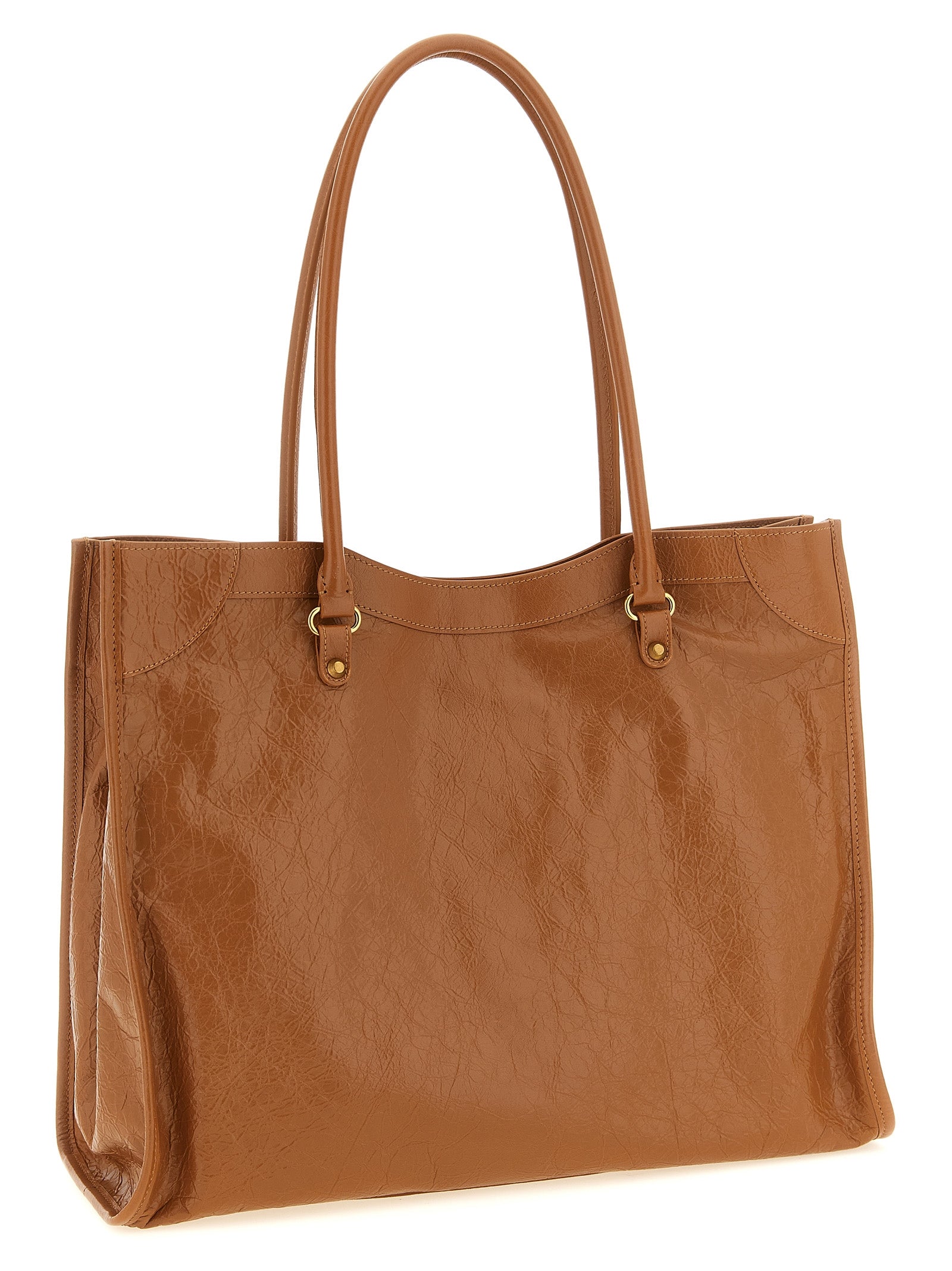 Balenciaga Brown Tote Le City M Shoulder Bag