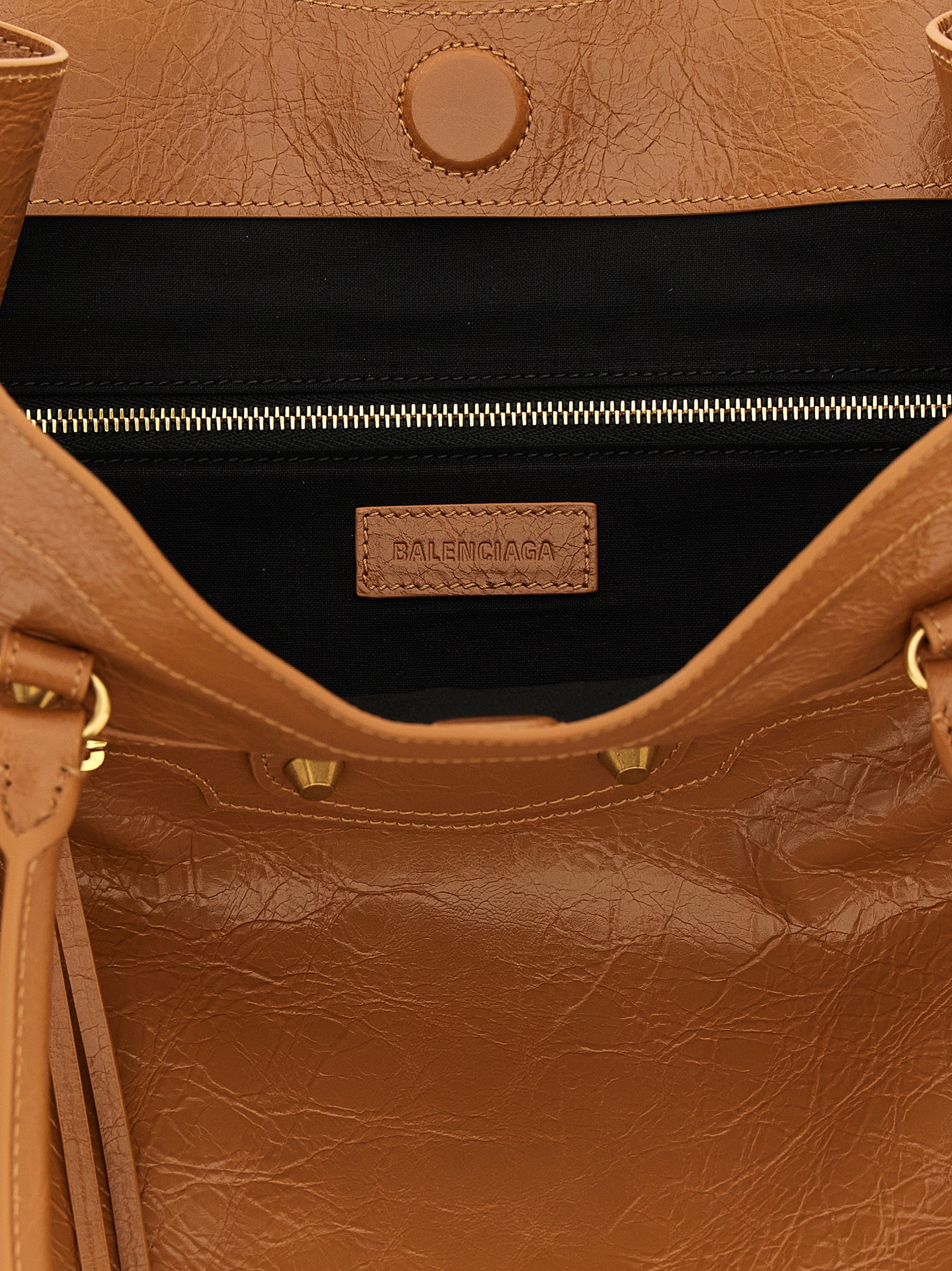 Balenciaga Brown Tote Le City M Shoulder Bag