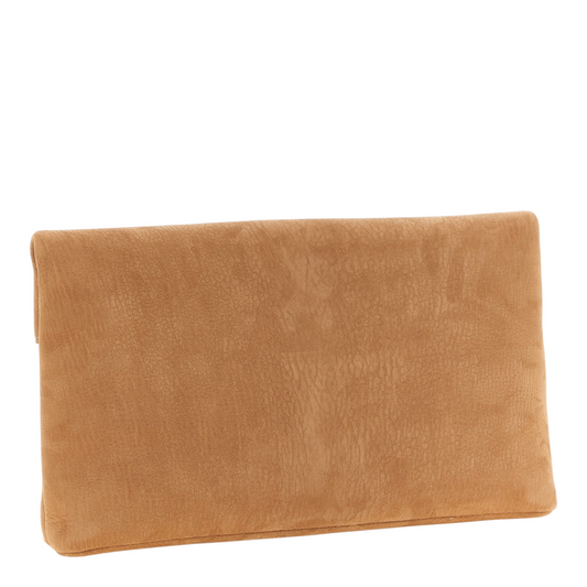 Saint Laurent Envelope Maxi Clutch Marrón