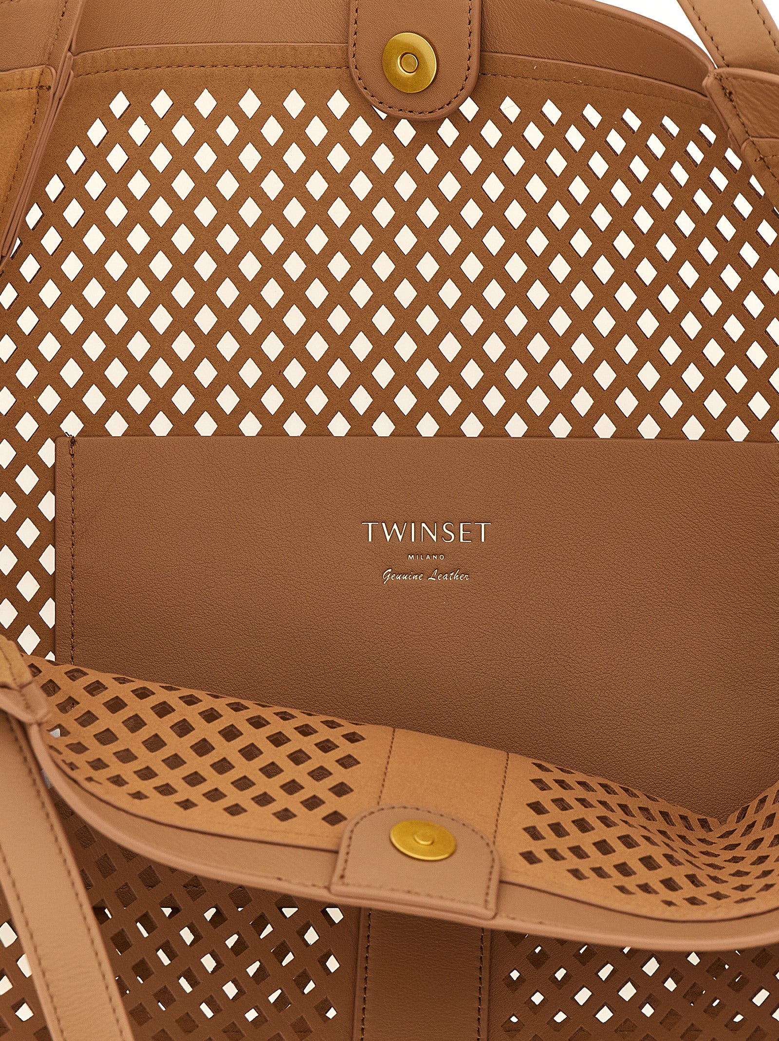 Twinset Brown Tote Bag