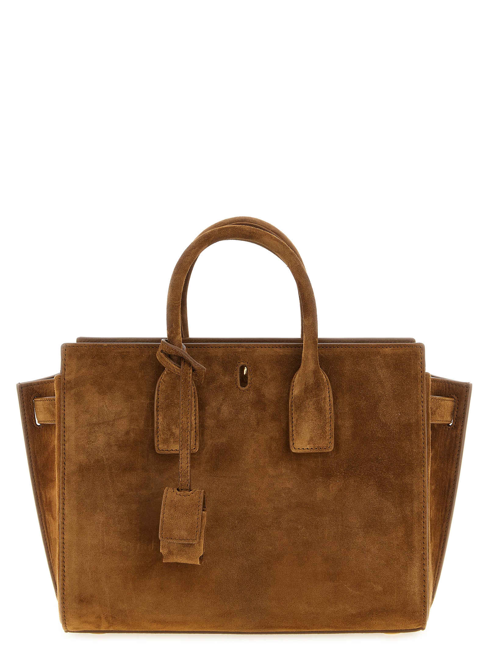 Saint Laurent Brown Small Sac De Jour