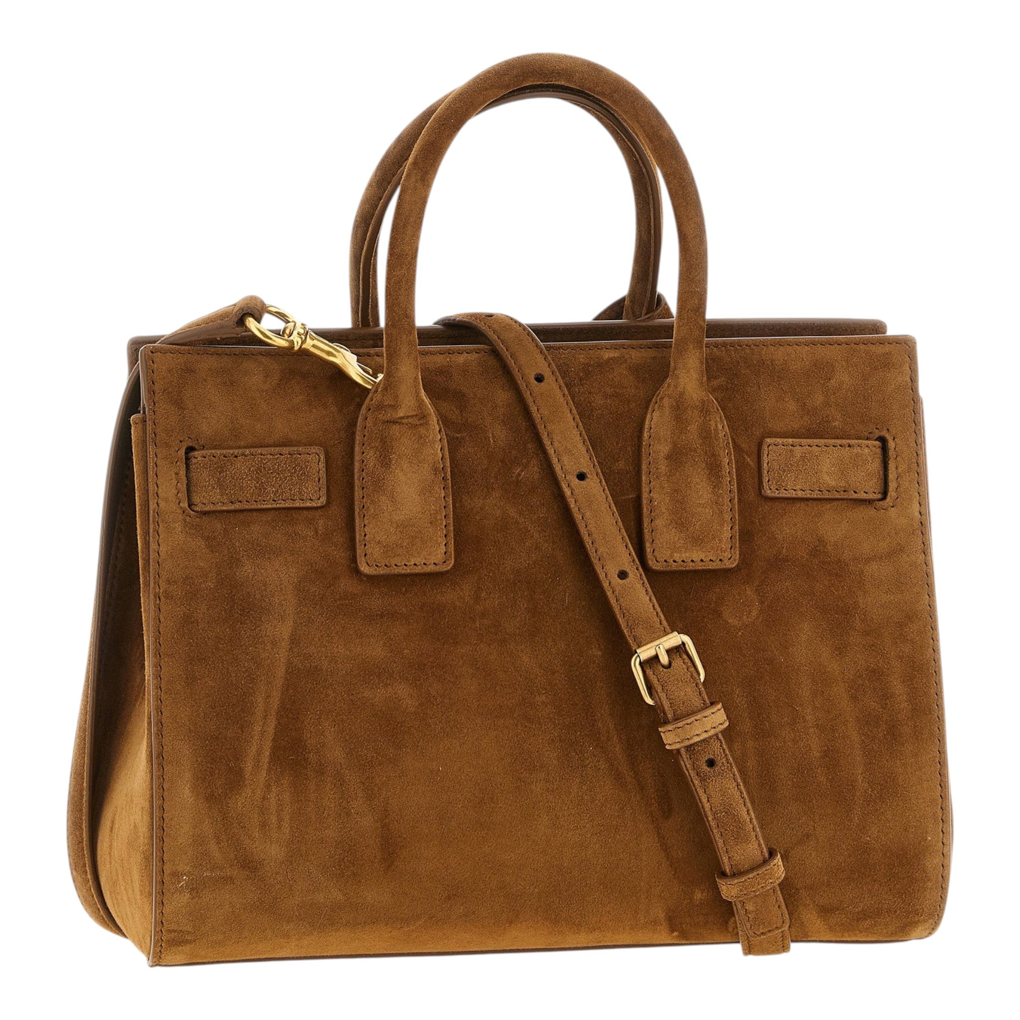 Saint Laurent Brown Small Sac De Jour