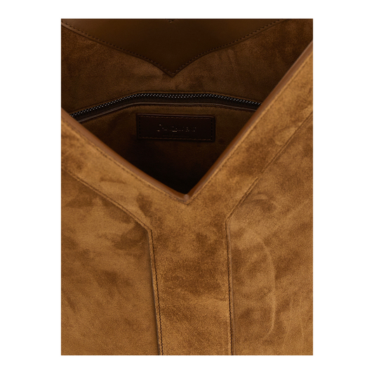 Saint Laurent Y Long Bolso de Hombro Marrón