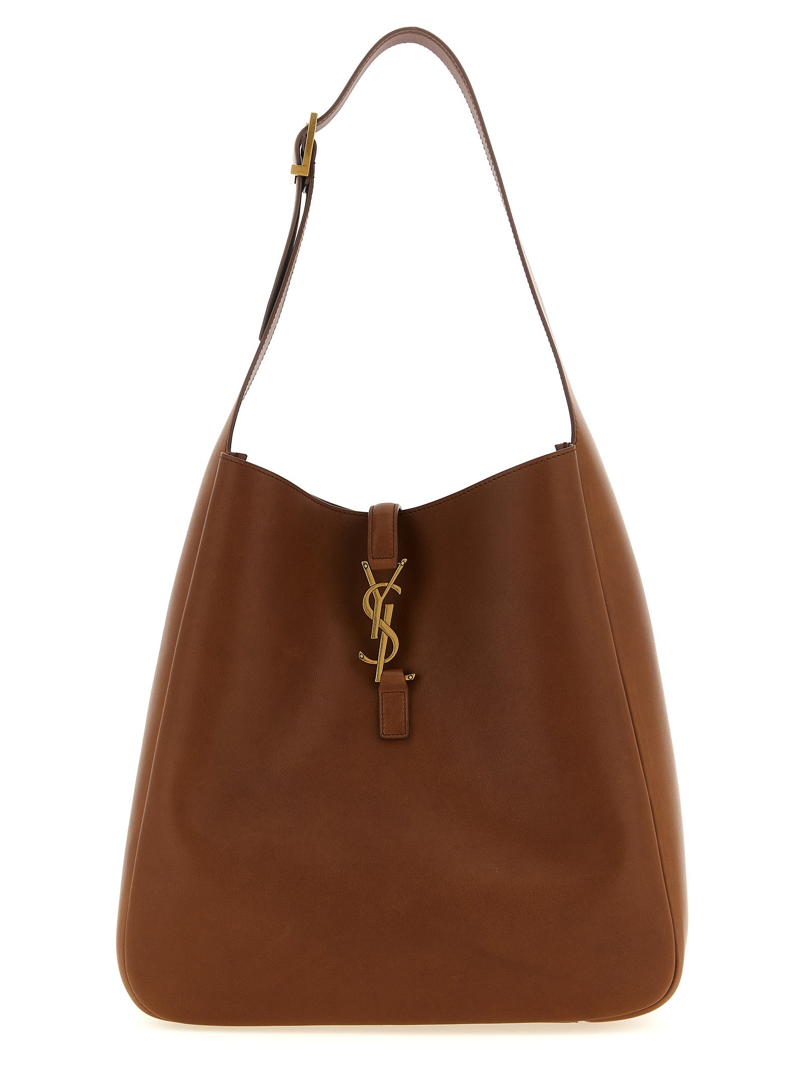 Saint Laurent Brown Le 5 à 7 Large Shoulder Bag