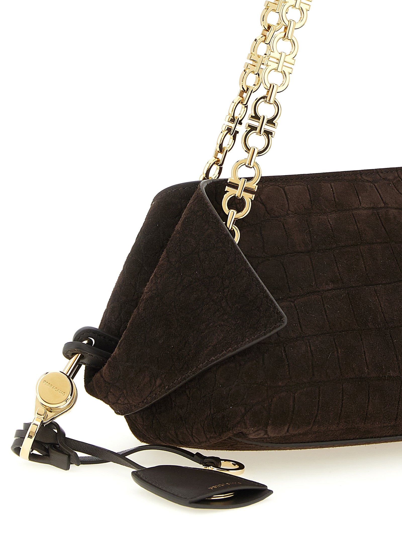 Ferragamo Brown Shoulder Bag