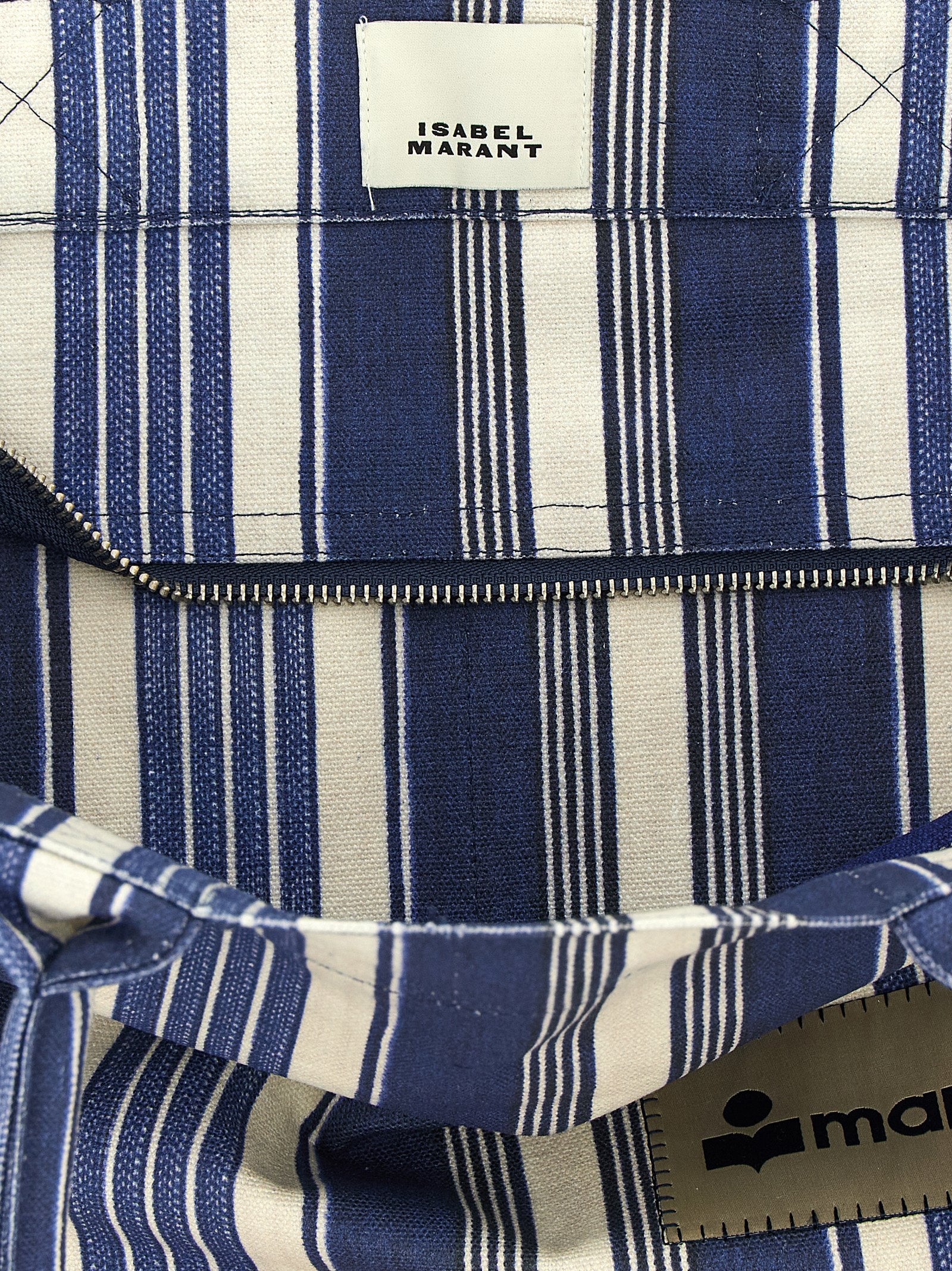 Isabel Marant Blue Yenky Zipped Tote Bag