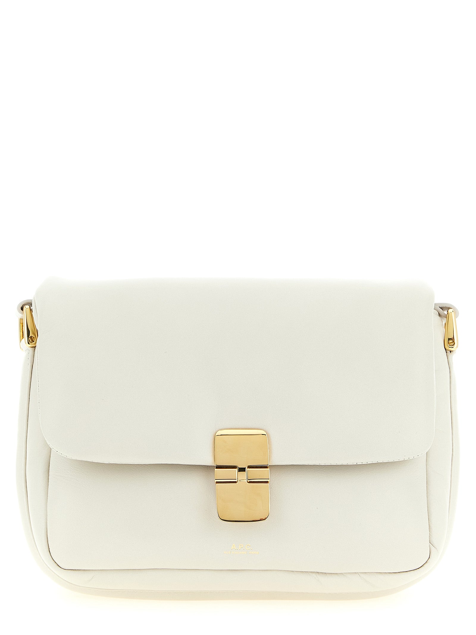 A.P.C. White Grace Soft Crossbody Bag