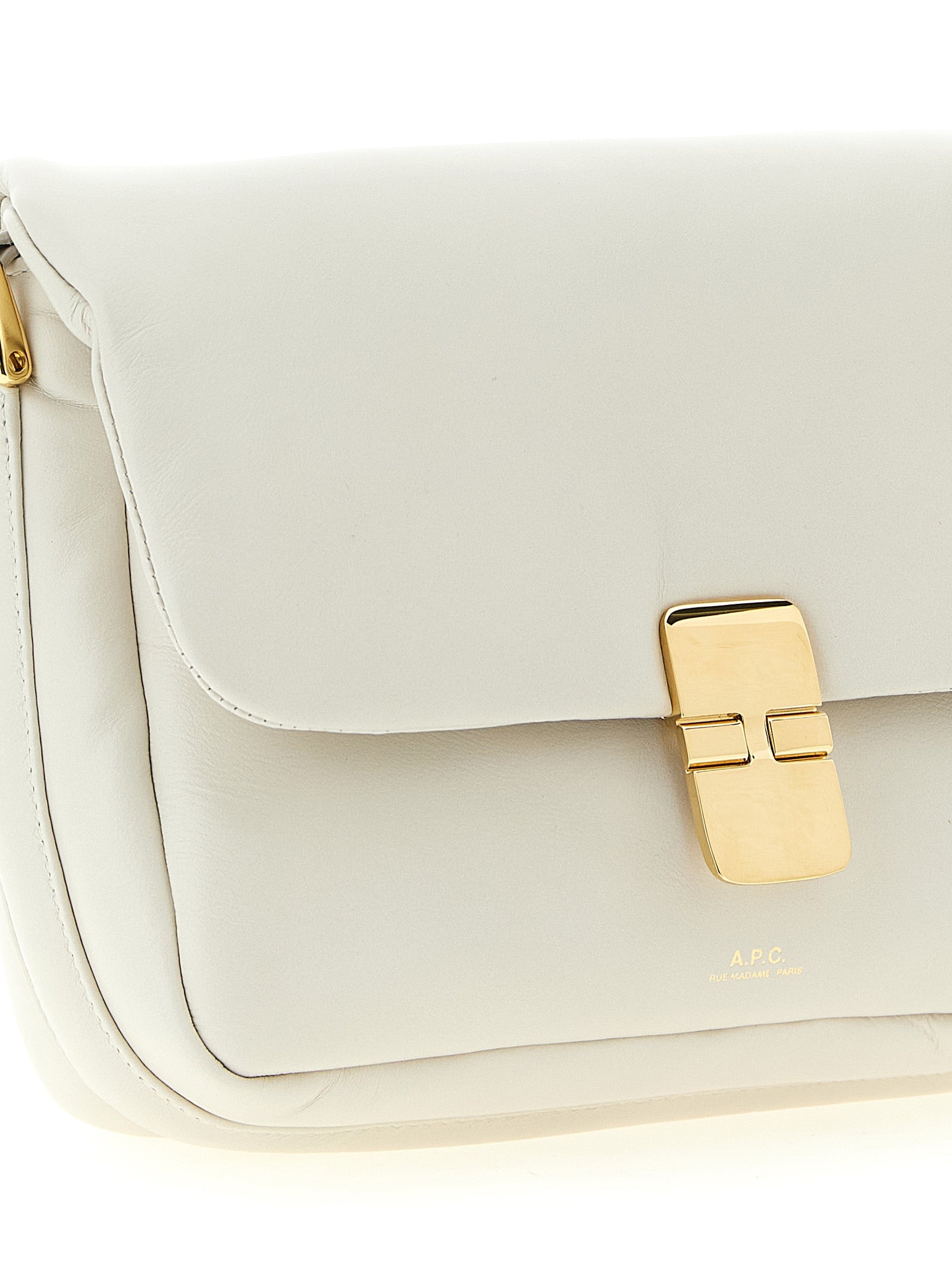 A.P.C. White Grace Soft Crossbody Bag