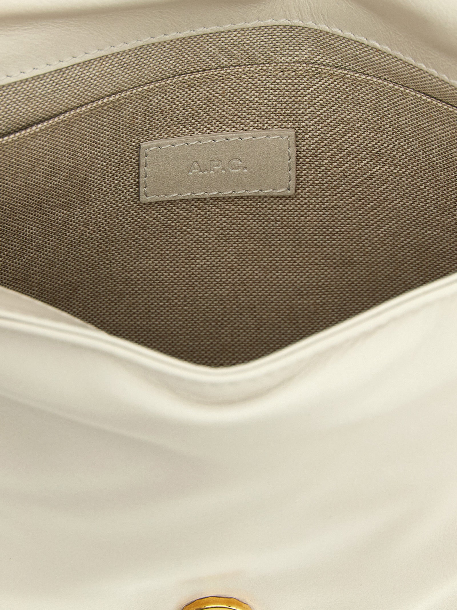 A.P.C. White Grace Soft Crossbody Bag